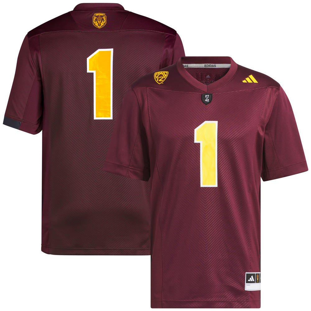 NCAA Arizona State Sun Devils adidas 2023 Premier Football Jersey - Image 3