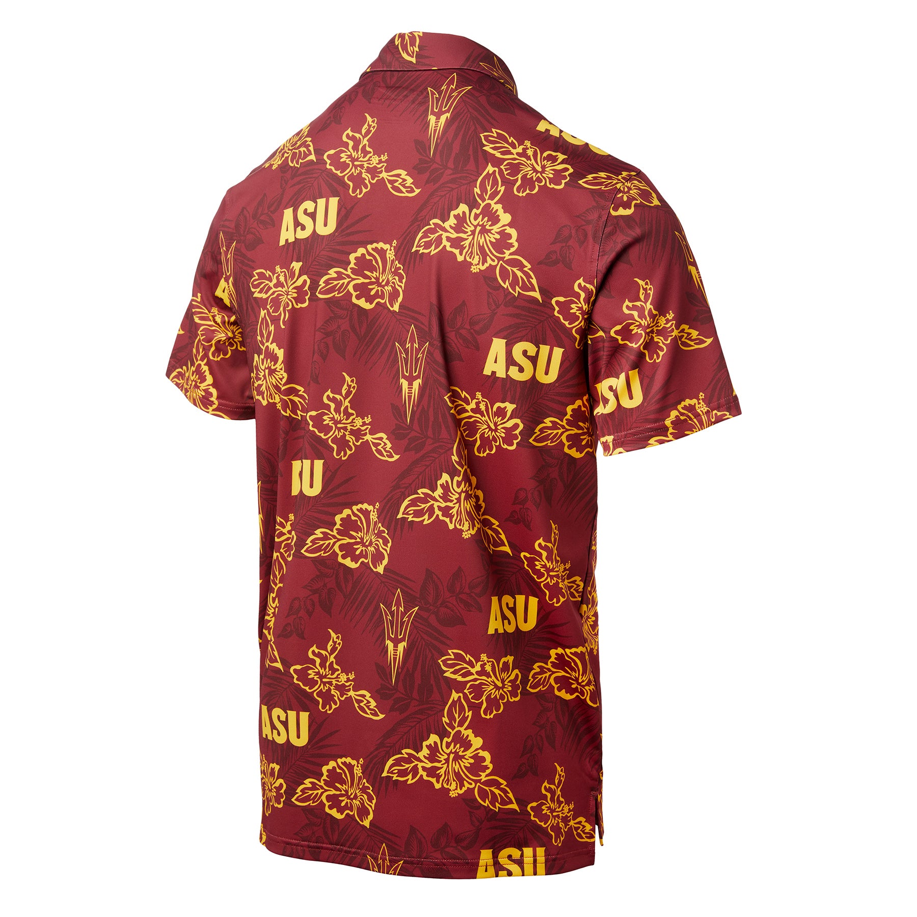NCAA Arizona State Sun Devils Reyn Spooner Floral Polo - Maroon - Image 3