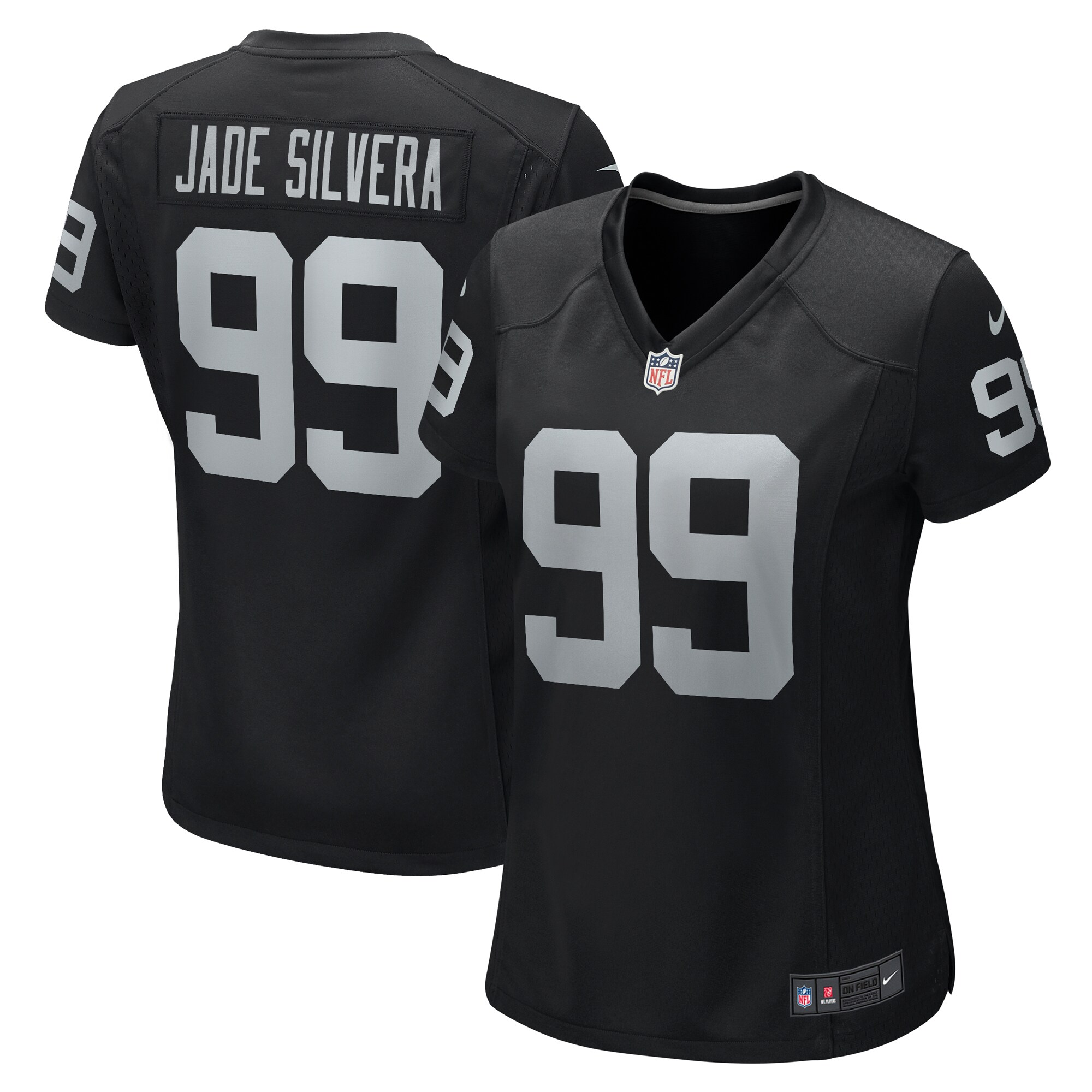 Nesta Jade Silvera Las Vegas Raiders Women's Team Game Jersey - Black