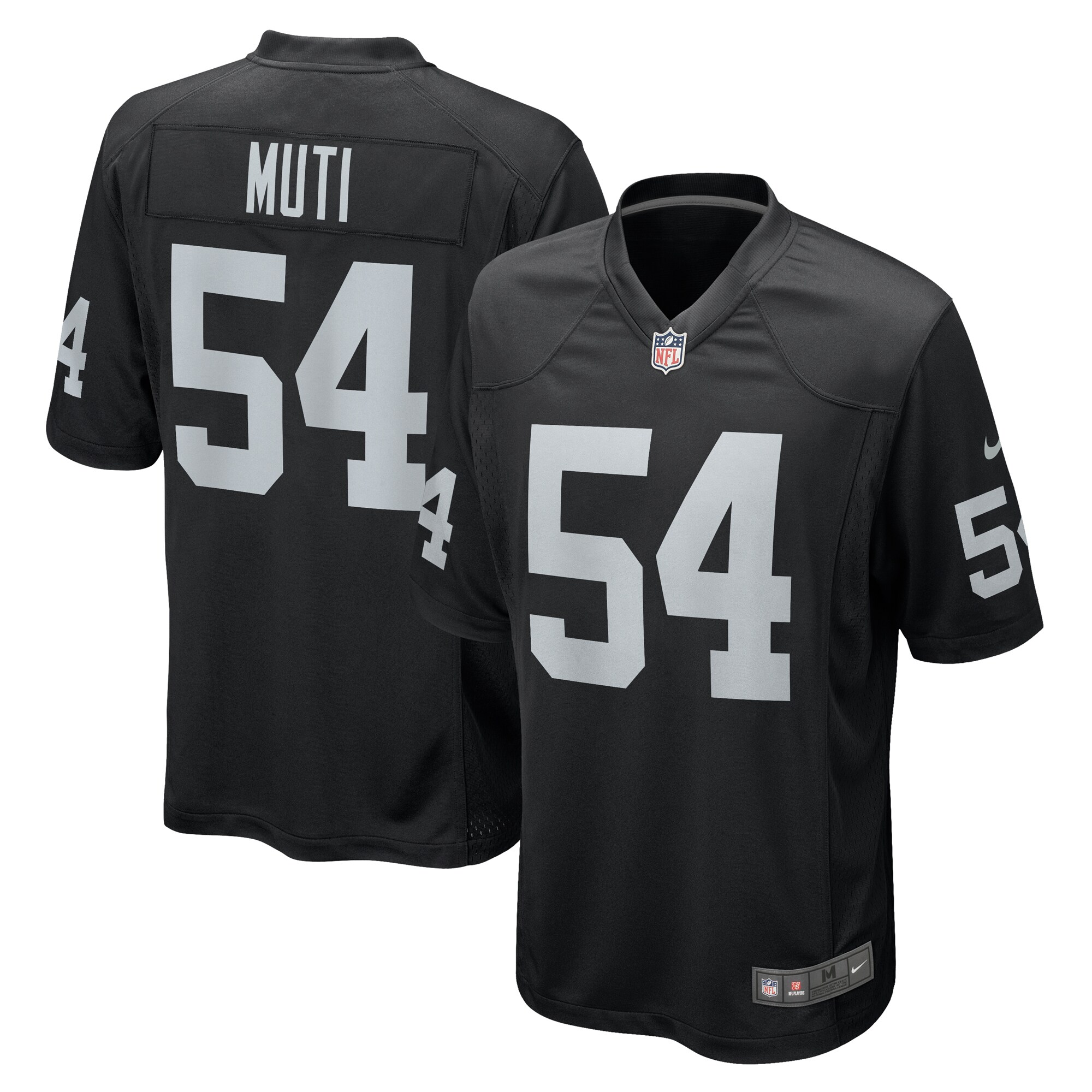 Netane Muti Las Vegas Raiders Team Game Jersey - Black