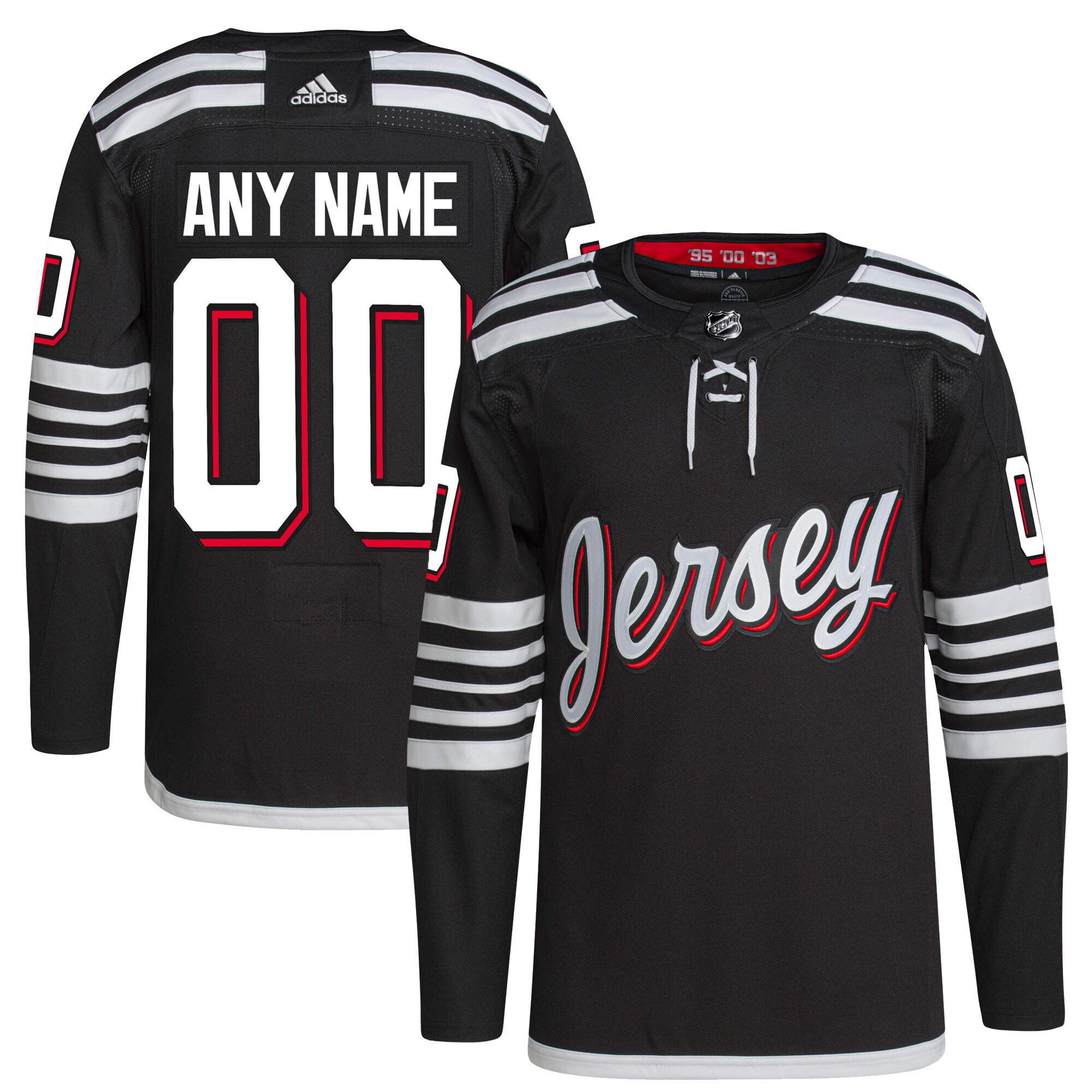 New Jersey Devils adidas Alternate 2021\/22 Primegreen Authentic Custom Jersey - Black