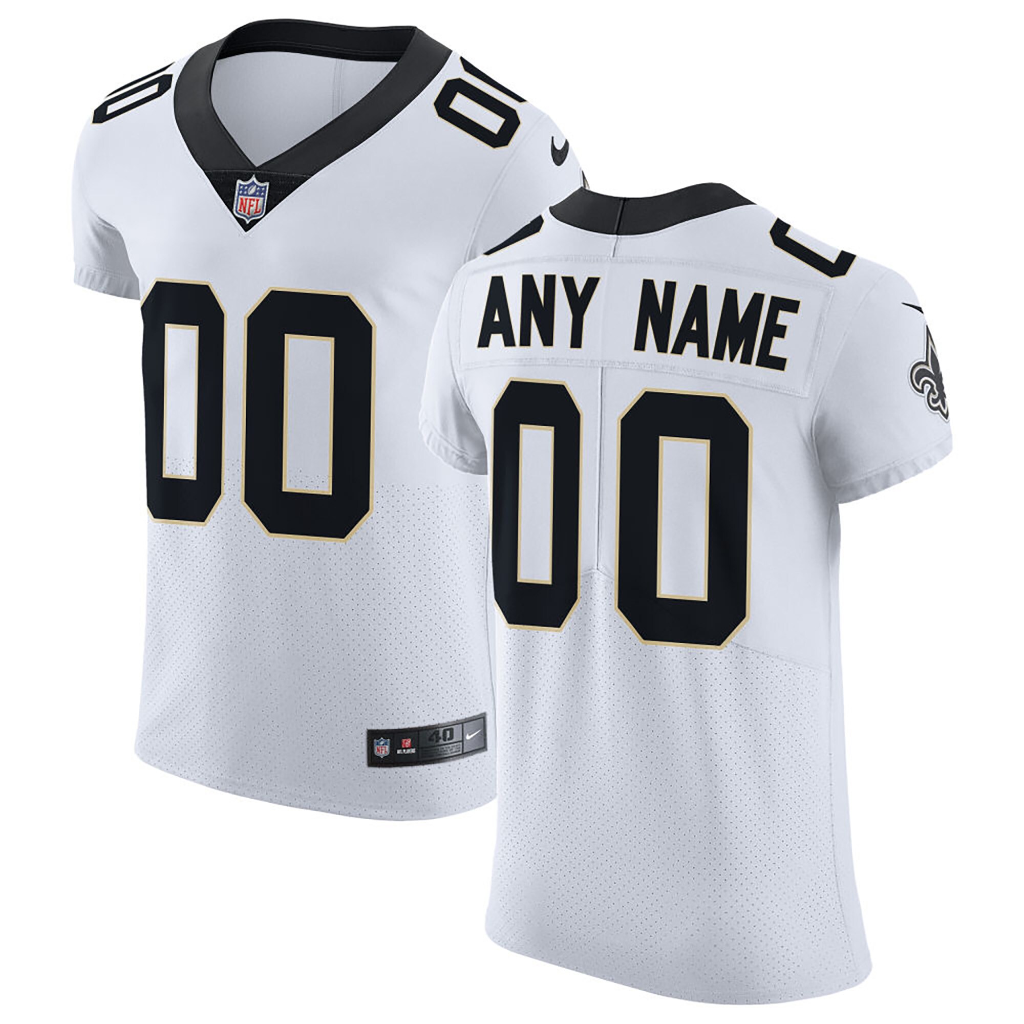 New Orleans Saints Vapor Untouchable Elite Custom Jersey - White