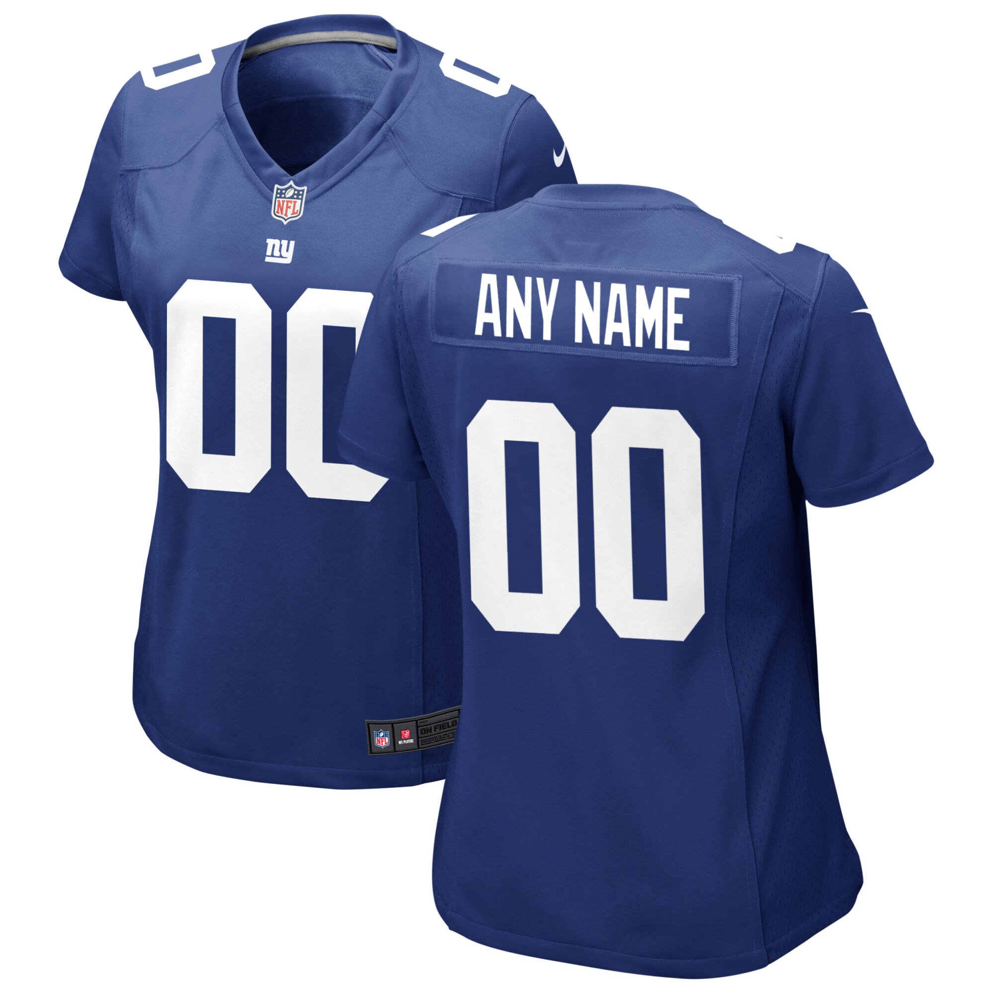 New York Giants Women's Custom Jersey - Royal