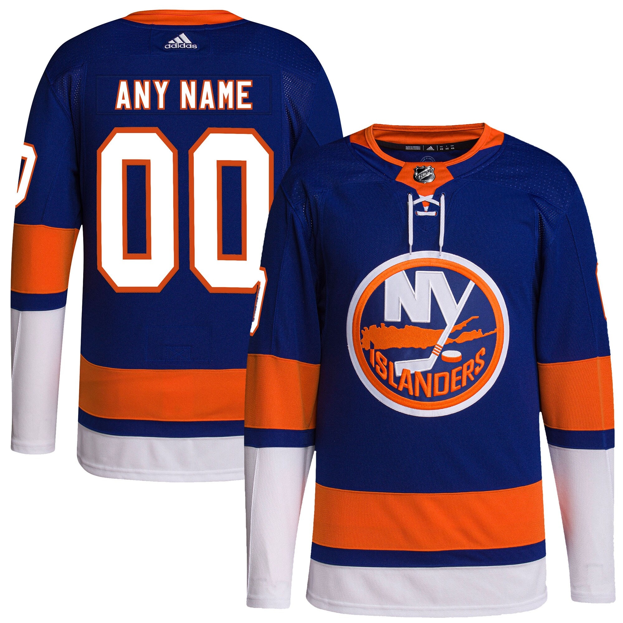 New York Islanders adidas Home Primegreen Authentic Custom Jersey - Royal