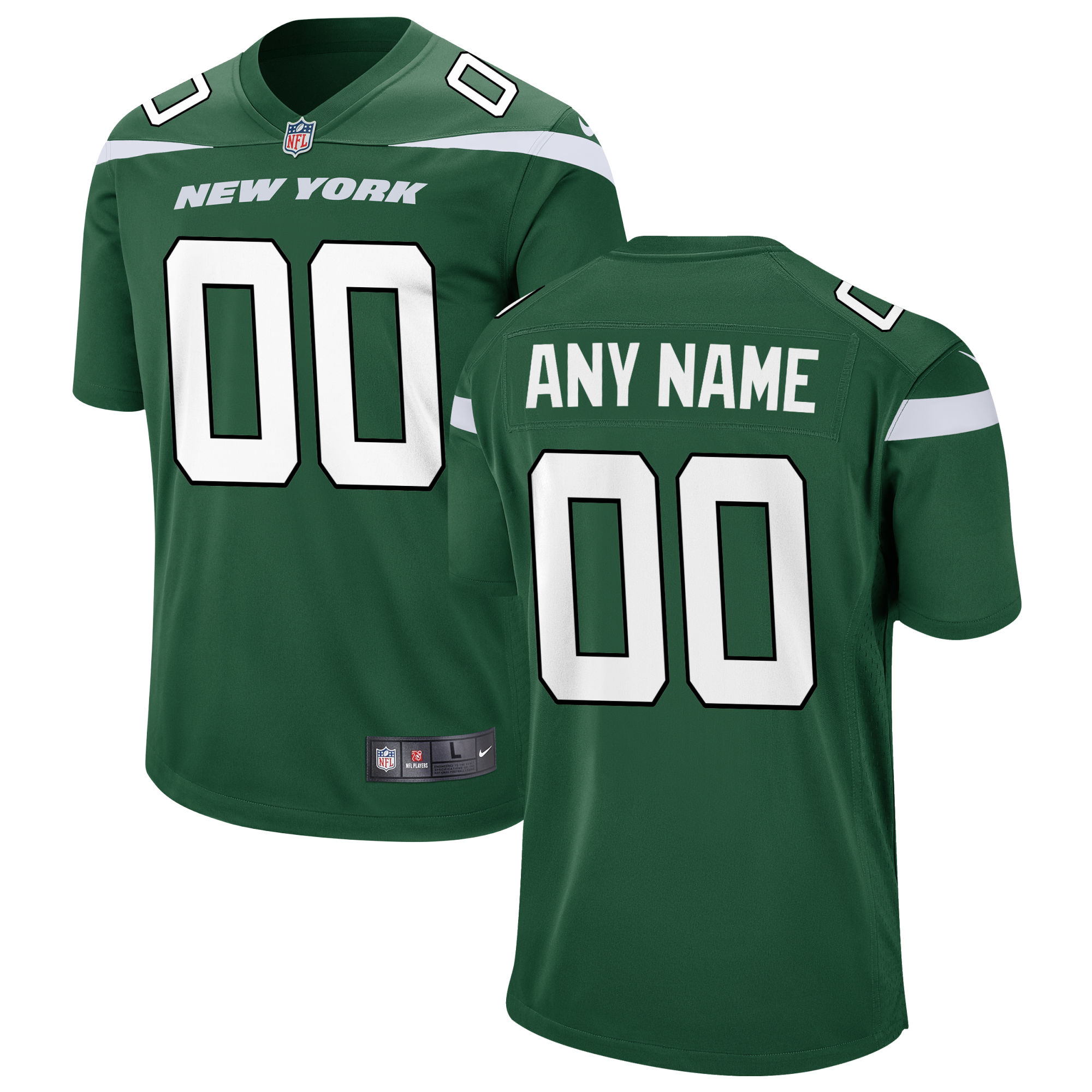 New York Jets Game Custom Jersey - Gotham Green