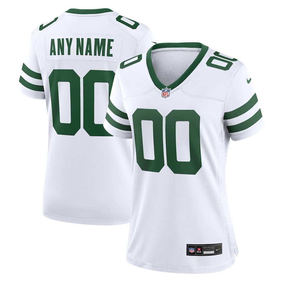 New York Jets Game Jersey Customized - Women, White