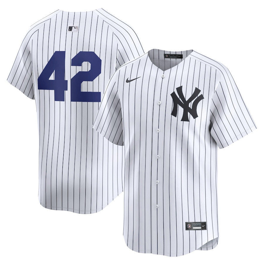 New York Yankees 2024 Jackie Robinson Day Home Men Limited Jersey - White