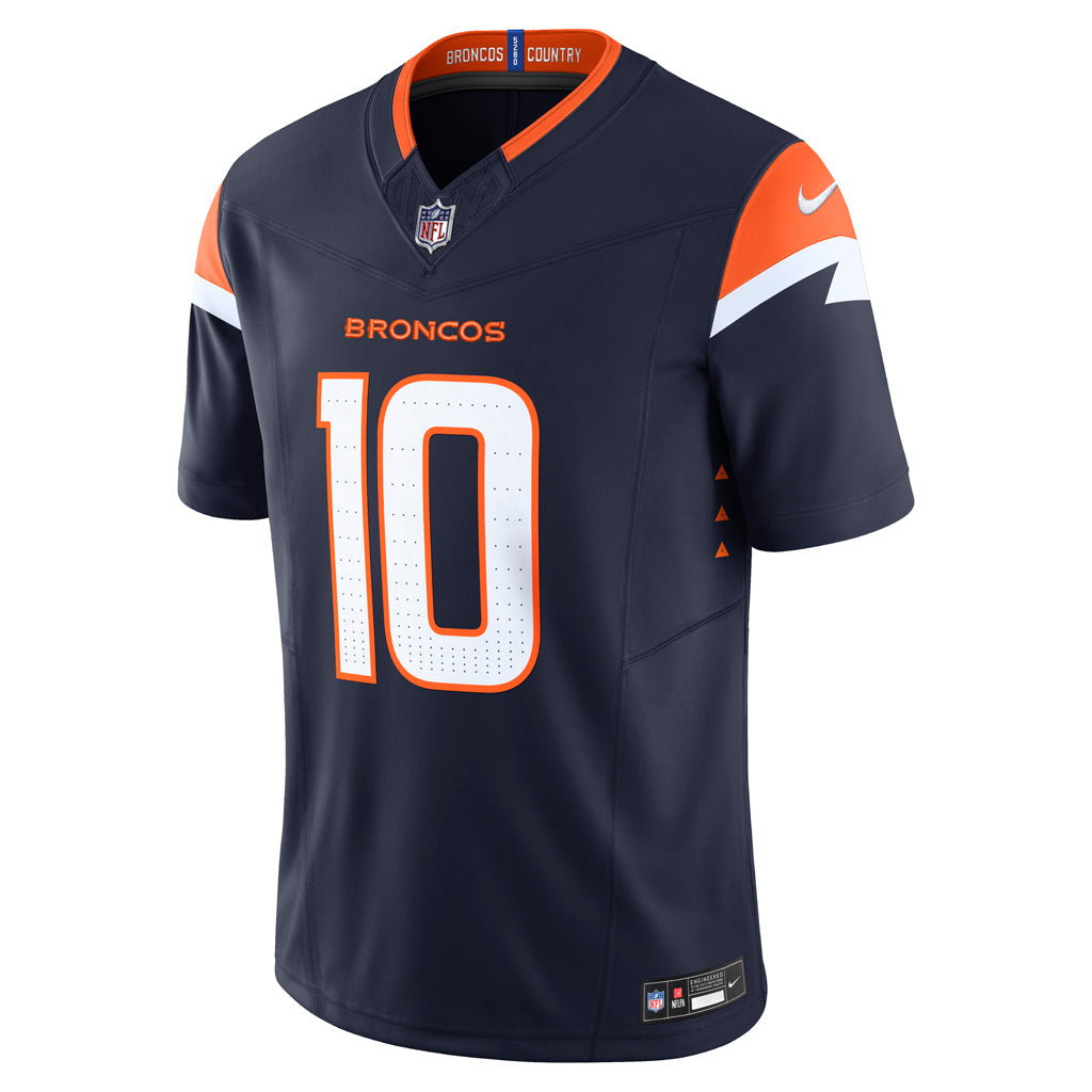 NFL Denver Broncos Bo Nix Nike Alternate Vapor Limited Jersey - Navy - Image 2