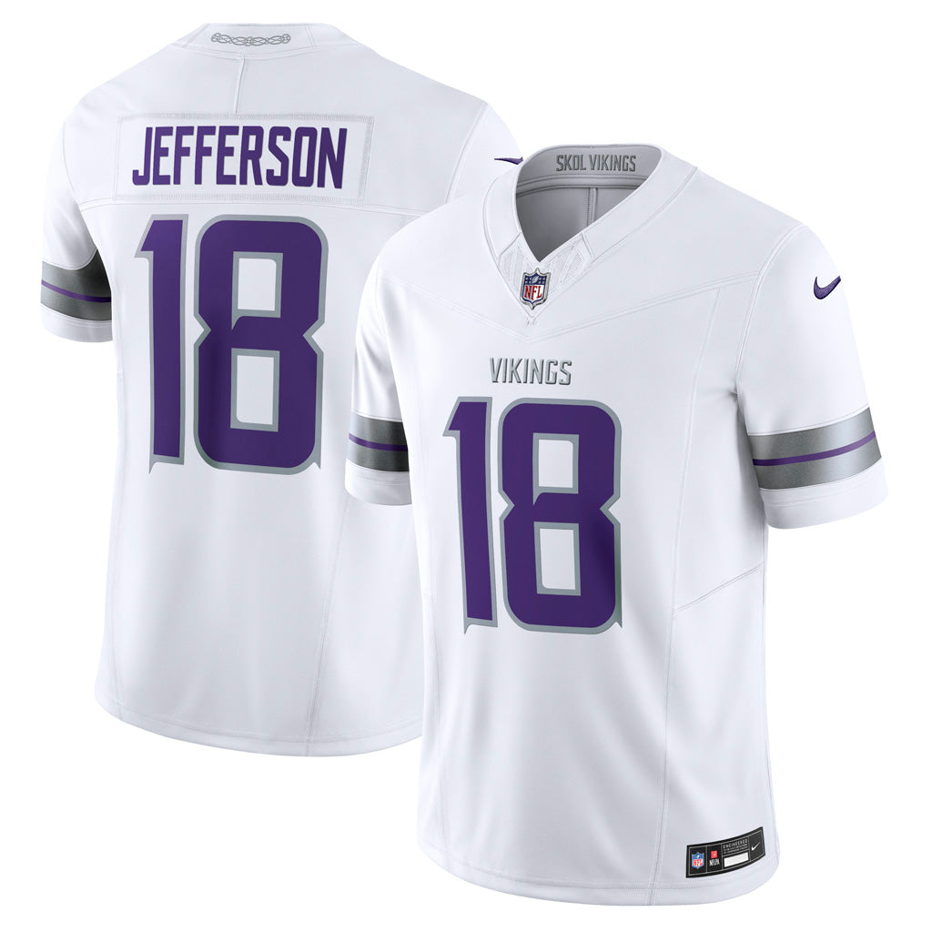 NFL Minnesota Vikings Justin Jefferson Nike Alternate Vapor Limited Jersey - White