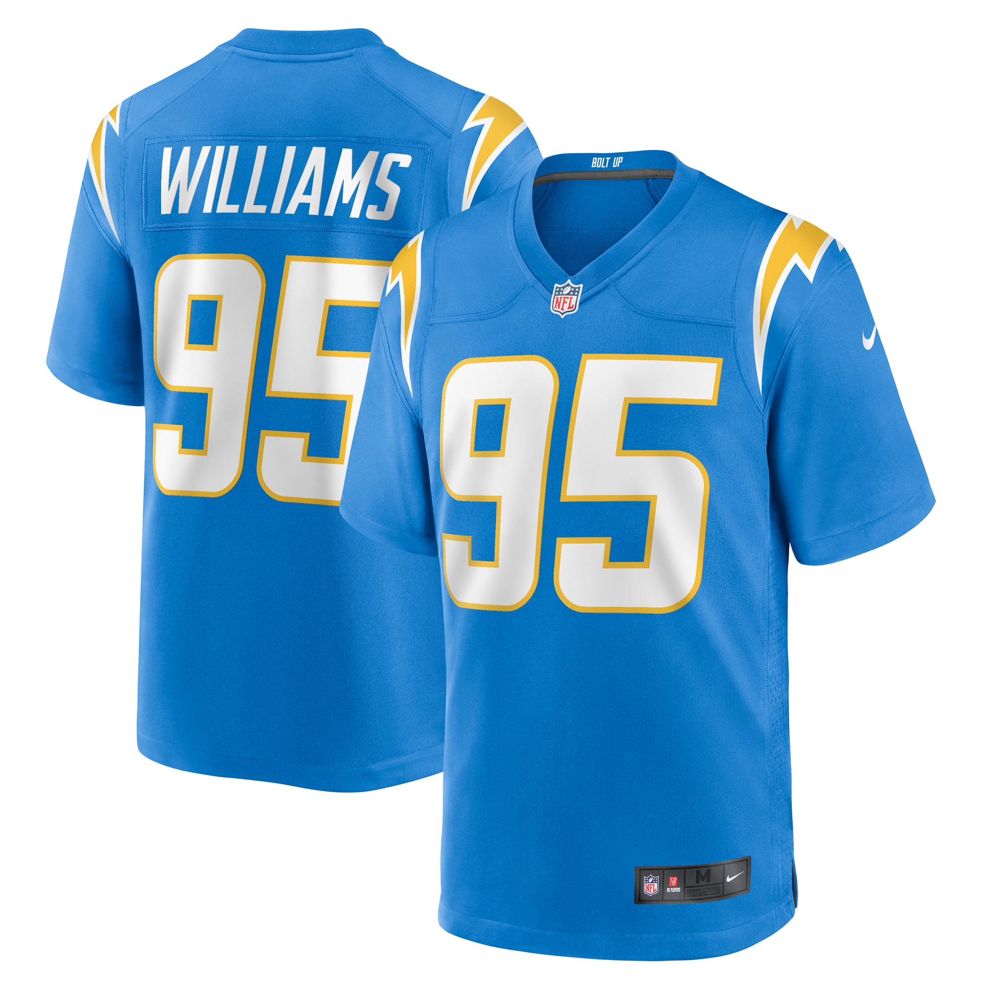 Nicholas Williams Los Angeles Chargers Team Game Jersey - Powder Blue