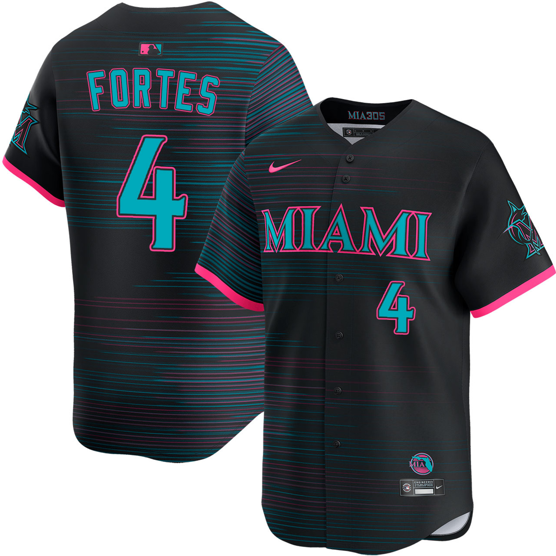 Nick Fortes Miami Marlins City Connect 2.0 Limited Jersey