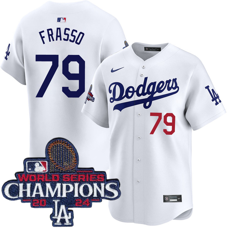 Nick Frasso Los Angeles Dodgers Home Limited World Series Champions Jersey