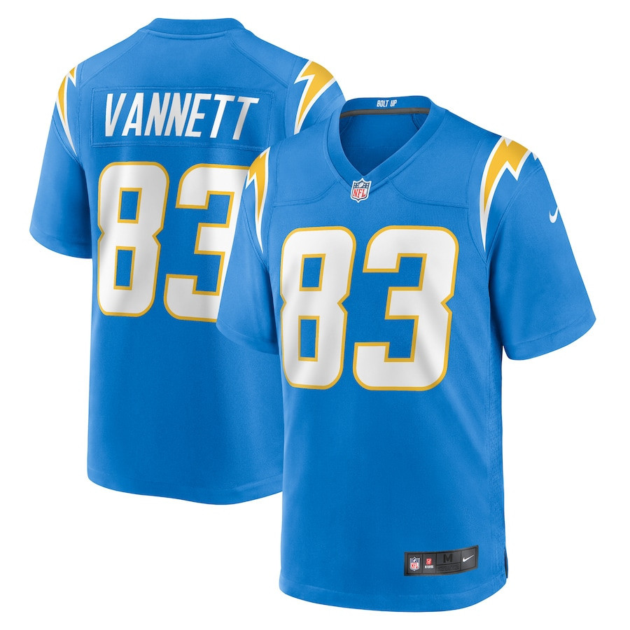 Nick Vannett 83 Los Angeles Chargers Men Game Jersey - Powder Blue