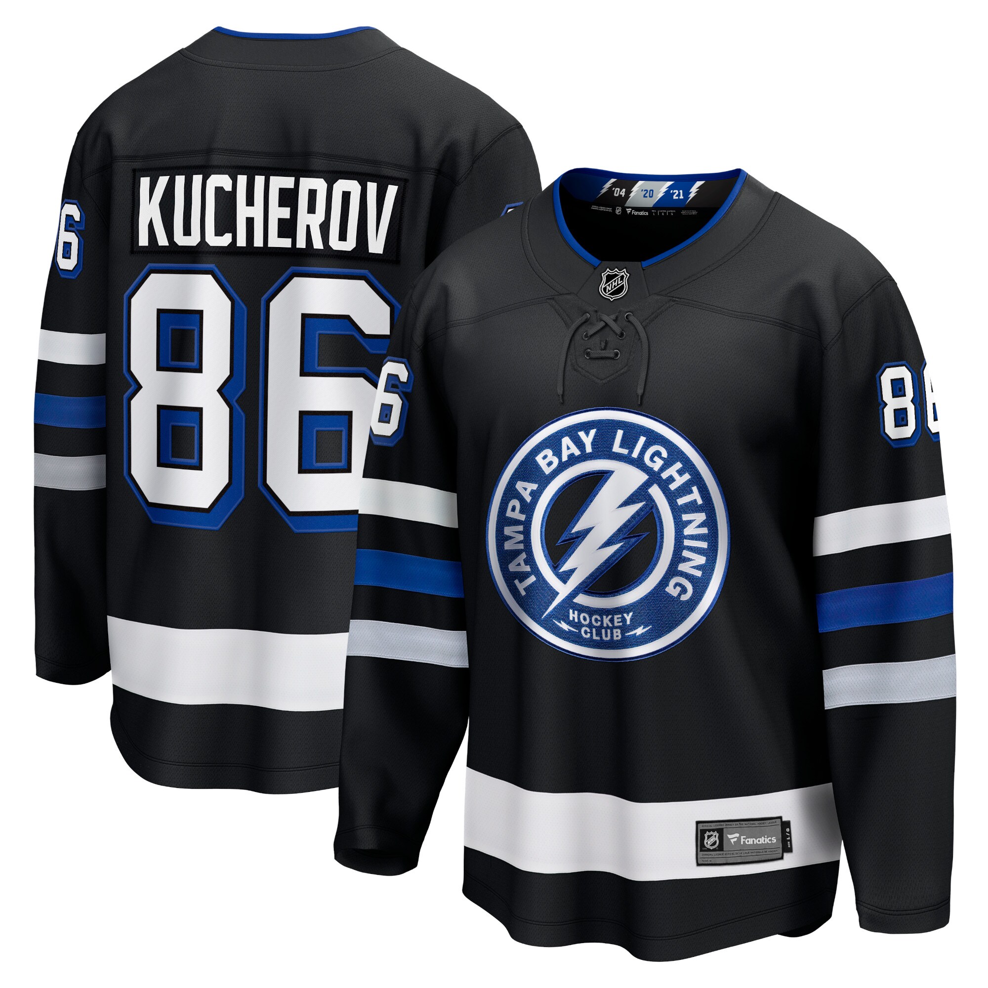 Nikita Kucherov Tampa Bay Lightning Fanatics Alternate Premier Breakaway Player Jersey - Black