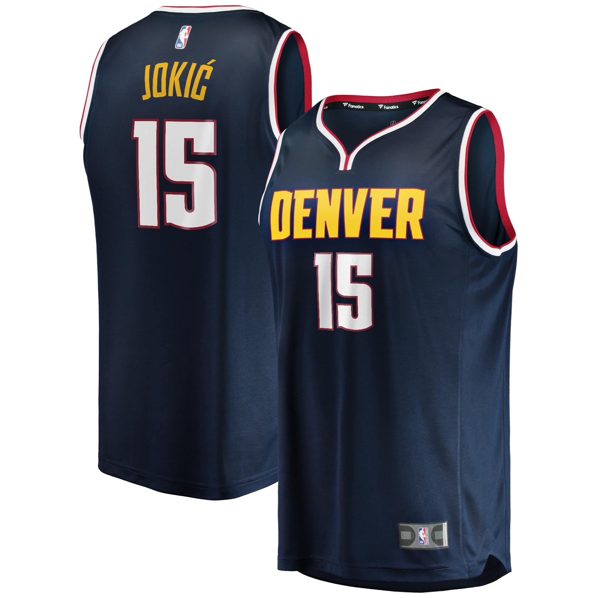 Nikola Jokic Denver Nuggets Fanatics Youth Fast Break Player Jersey - Icon Edition - Navy