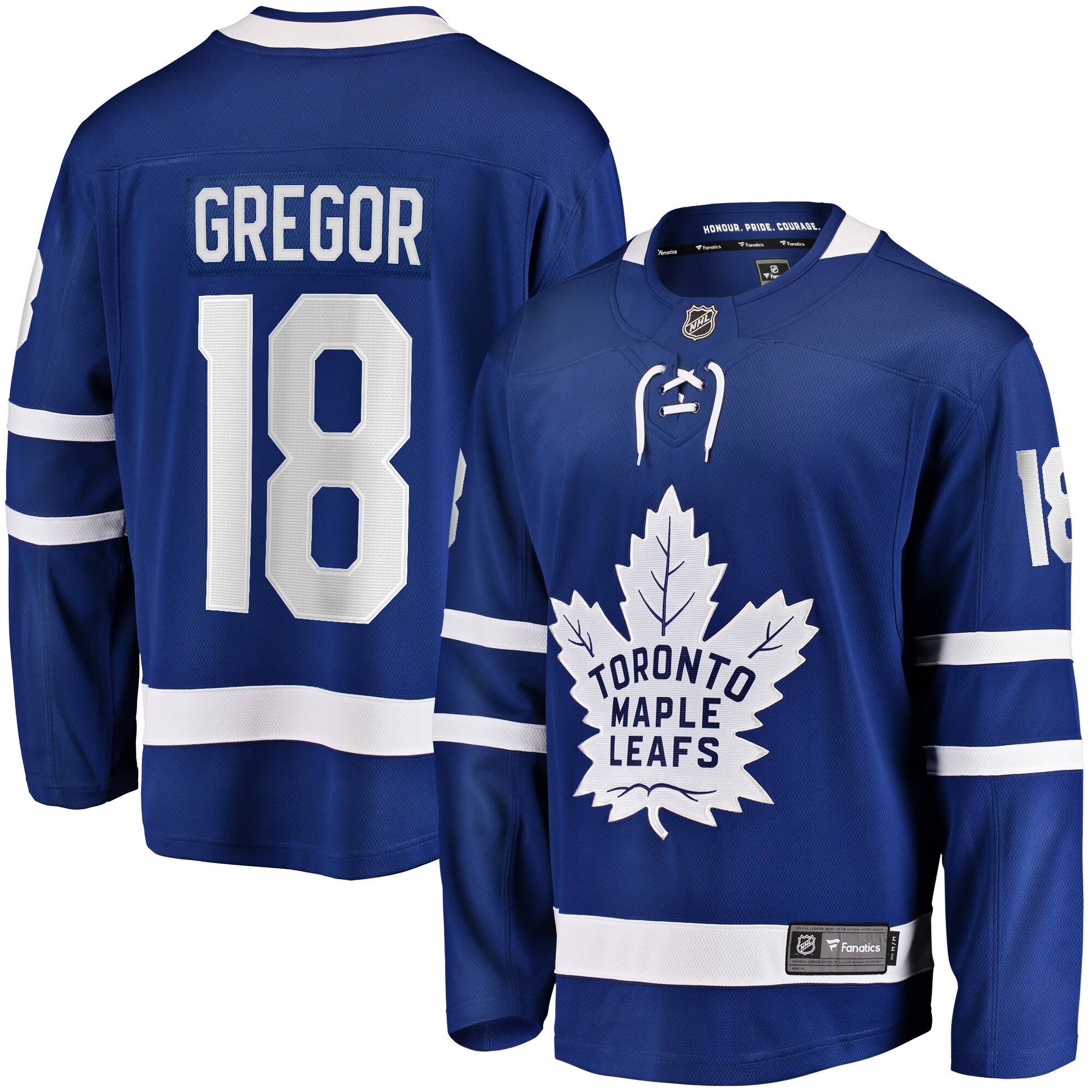 Noah Gregor Toronto Maple Leafs Fanatics Home Premier Breakaway Player Jersey - Blue