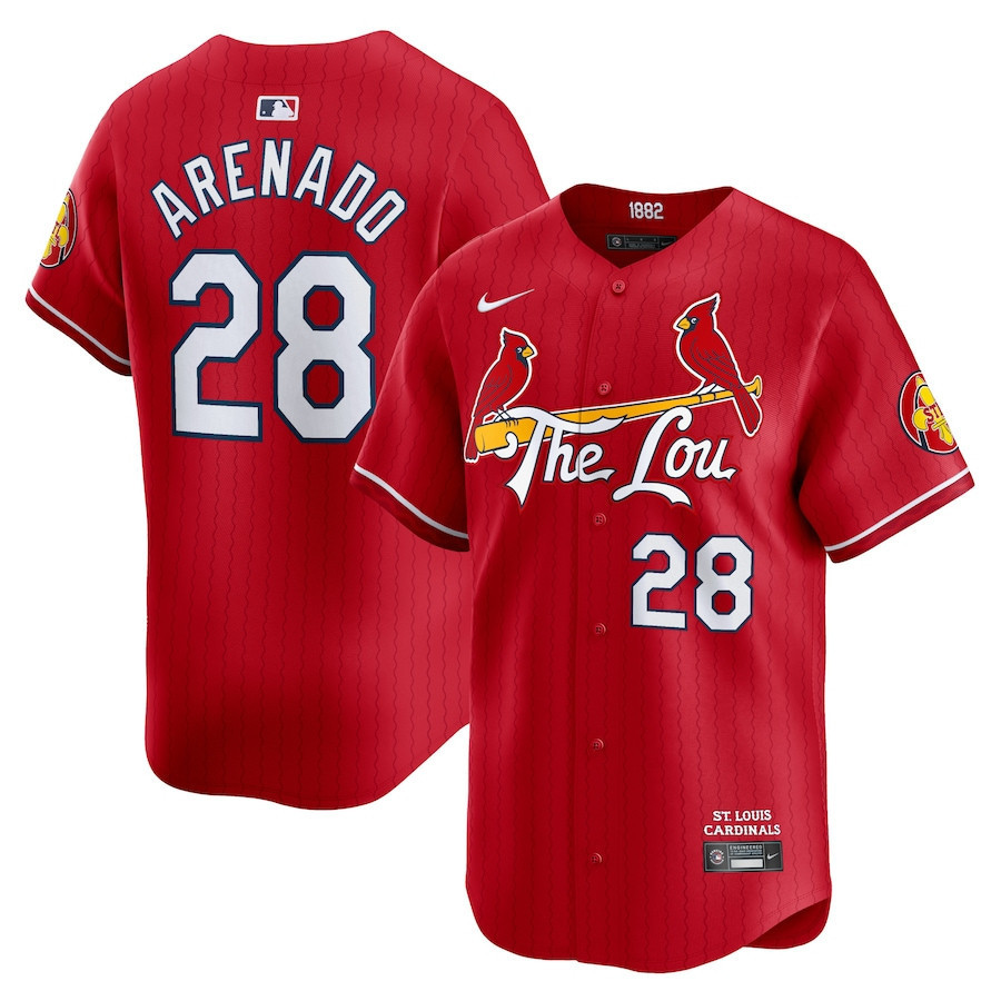 Nolan Arenado 28 St. Louis Cardinals 2024 City Connect Limited Men Jersey - Red