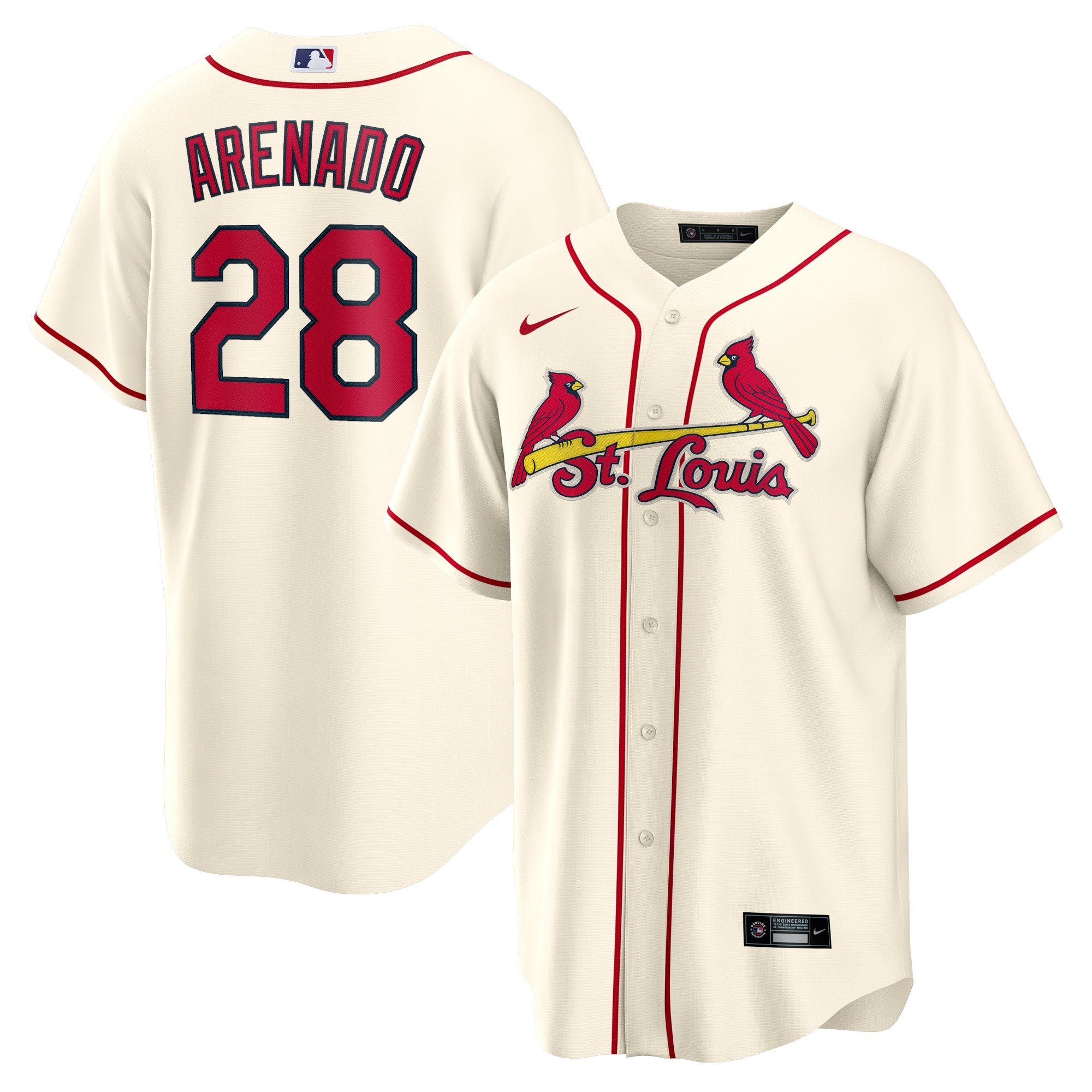Nolan Arenado St. Louis Cardinals Alternate Official Replica Player Jersey - Cream