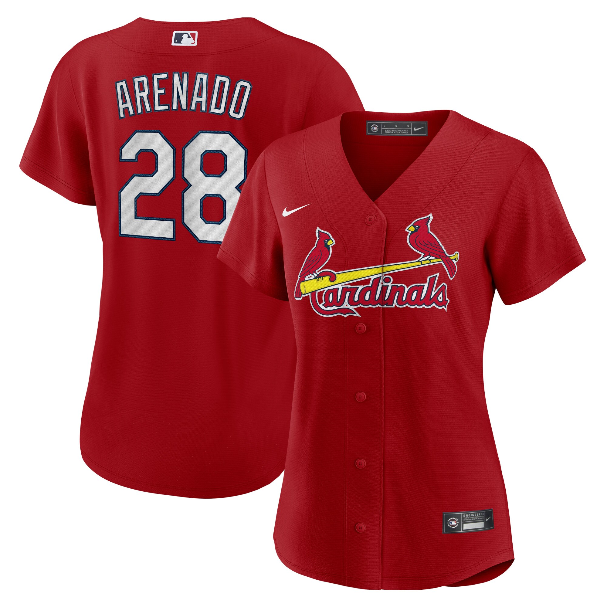 Nolan Arenado St. Louis Cardinals Women's Alternate Replica Player Jersey - Red