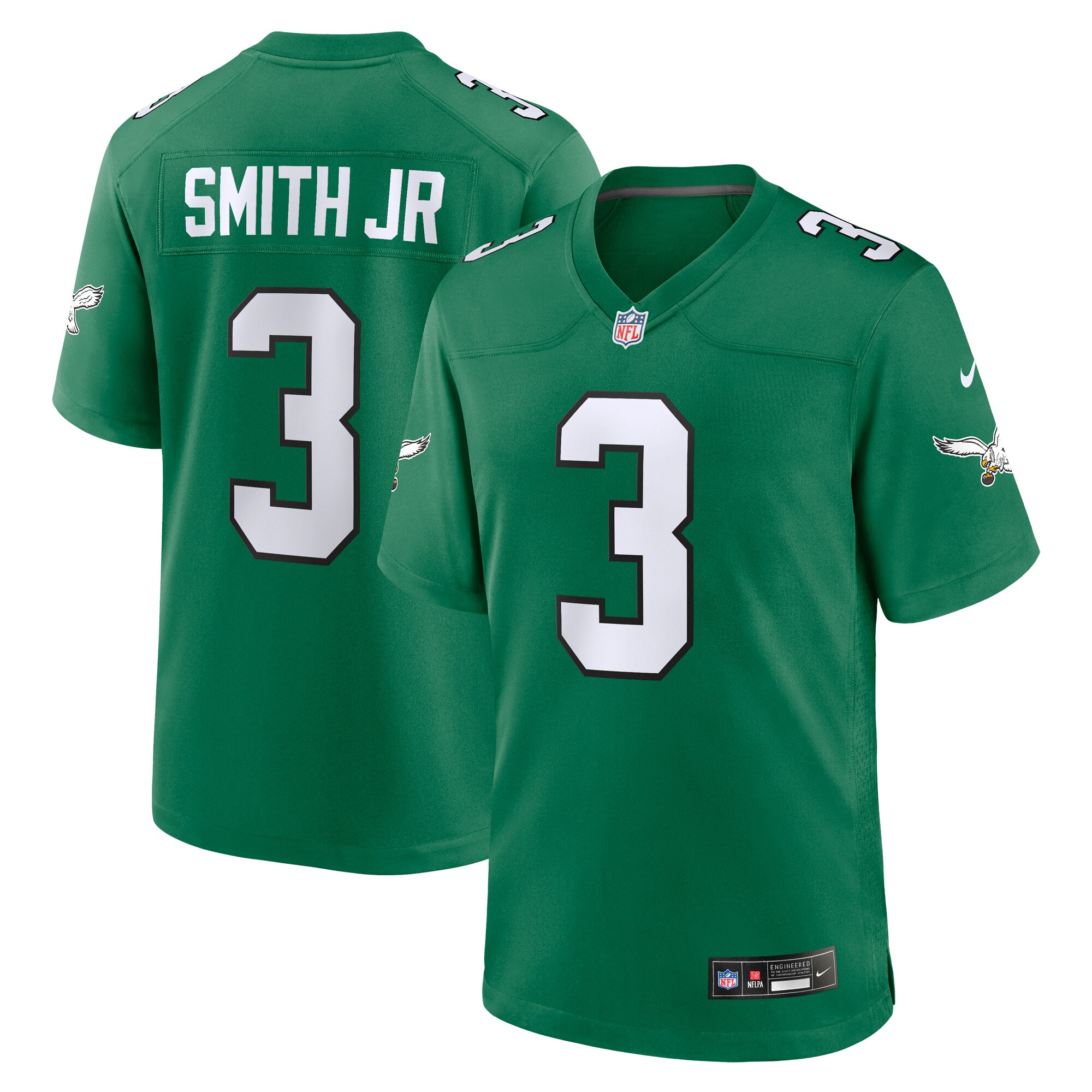 Nolan Smith Philadelphia Eagles Alternate Game Jersey - Kelly Green