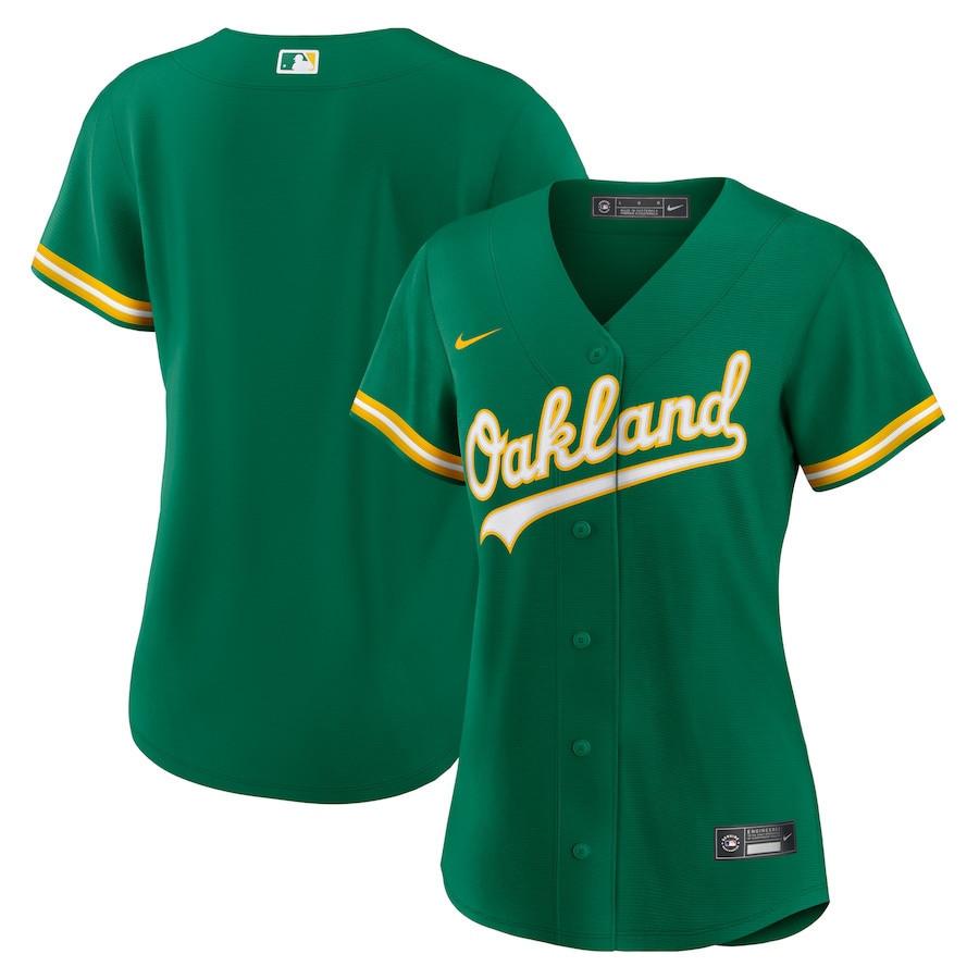 Oakland Athletics Alternate Team Women Jersey - Kelly Green