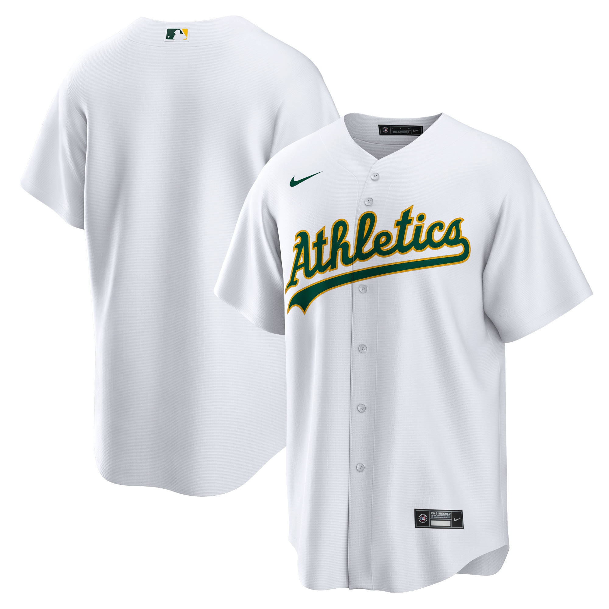Oakland Athletics Home Blank Replica Jersey - White