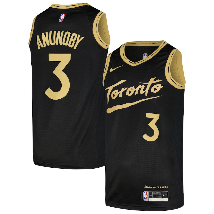 OG Anunoby 3 Toronto Raptors Swingman Men Jersey - City Edition - Black