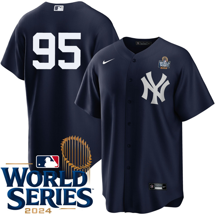 Oswaldo Cabrera New York Yankees Alternate Navy Player World Series Jersey