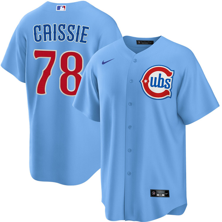 Owen Caissie Chicago Cubs Blues Alternate Jersey