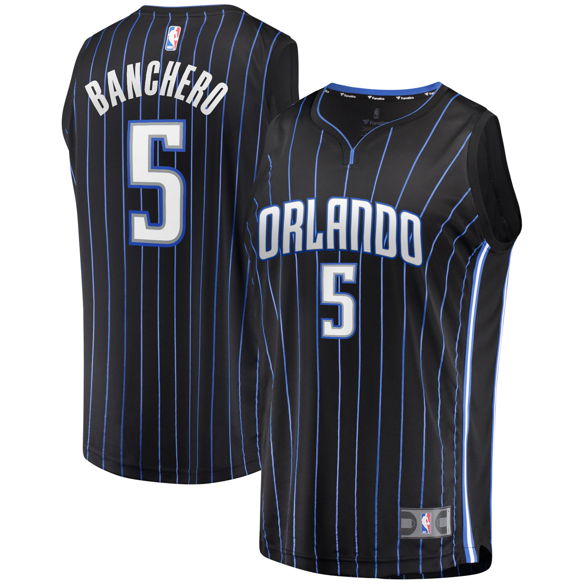 Paolo Banchero Orlando Magic Fanatics Youth Fast Break Player Jersey - Icon Edition - Black