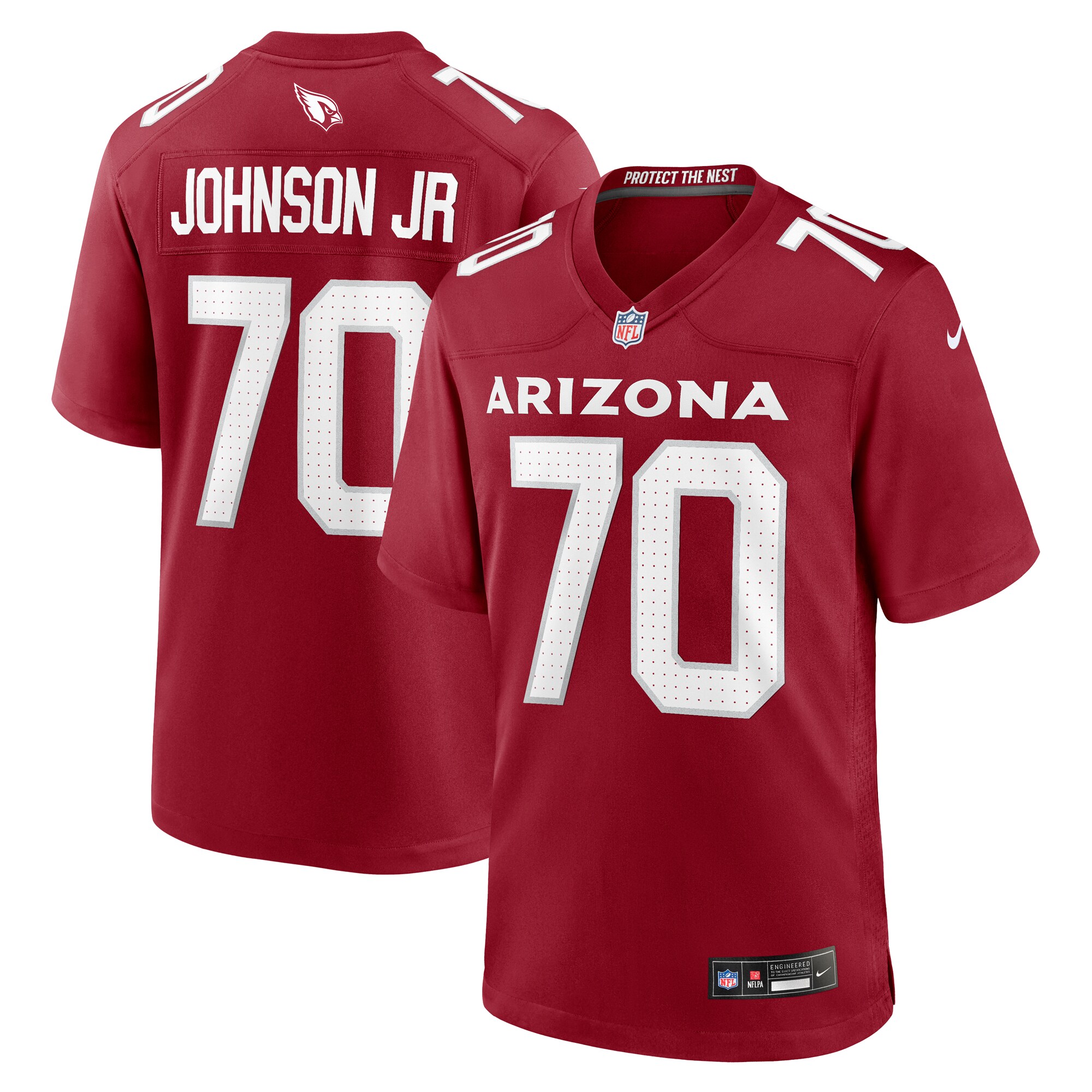 Paris Johnson Jr. Arizona Cardinals 2023 NFL Draft First Round Pick Game Jersey - Cardinal
