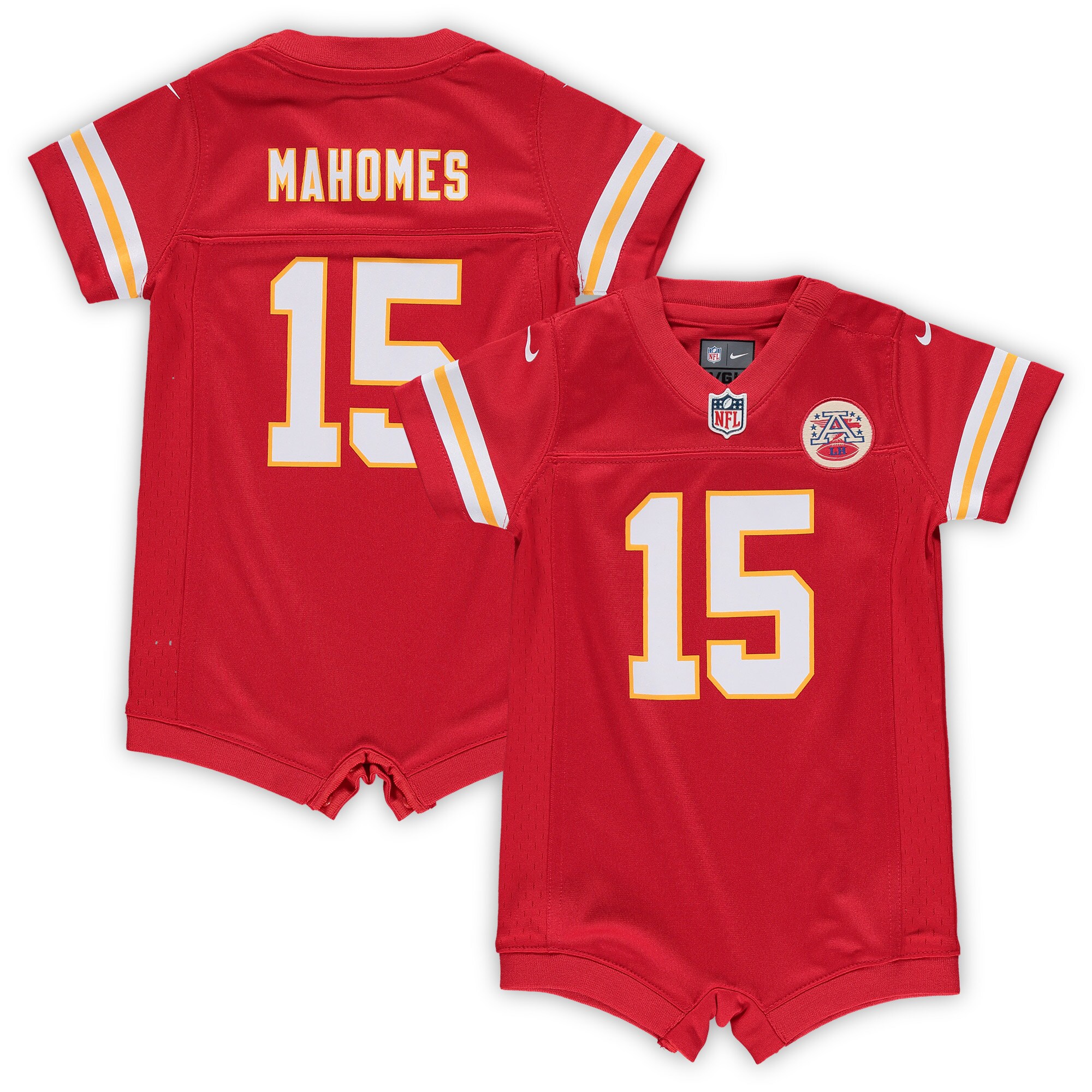 Patrick Mahomes Kansas City Chiefs Infant Romper Jersey - Red