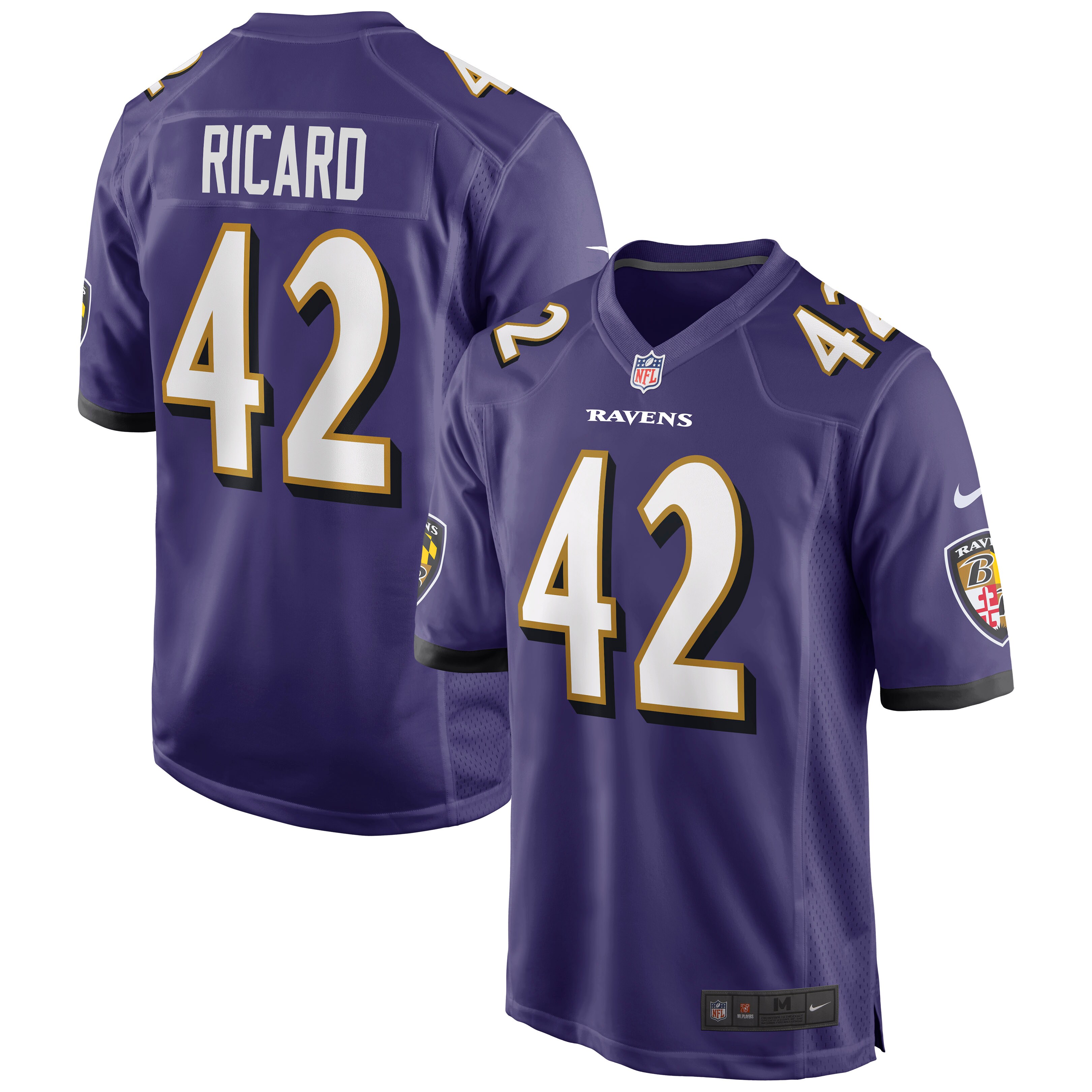Patrick Ricard Baltimore Ravens Game Jersey - Purple