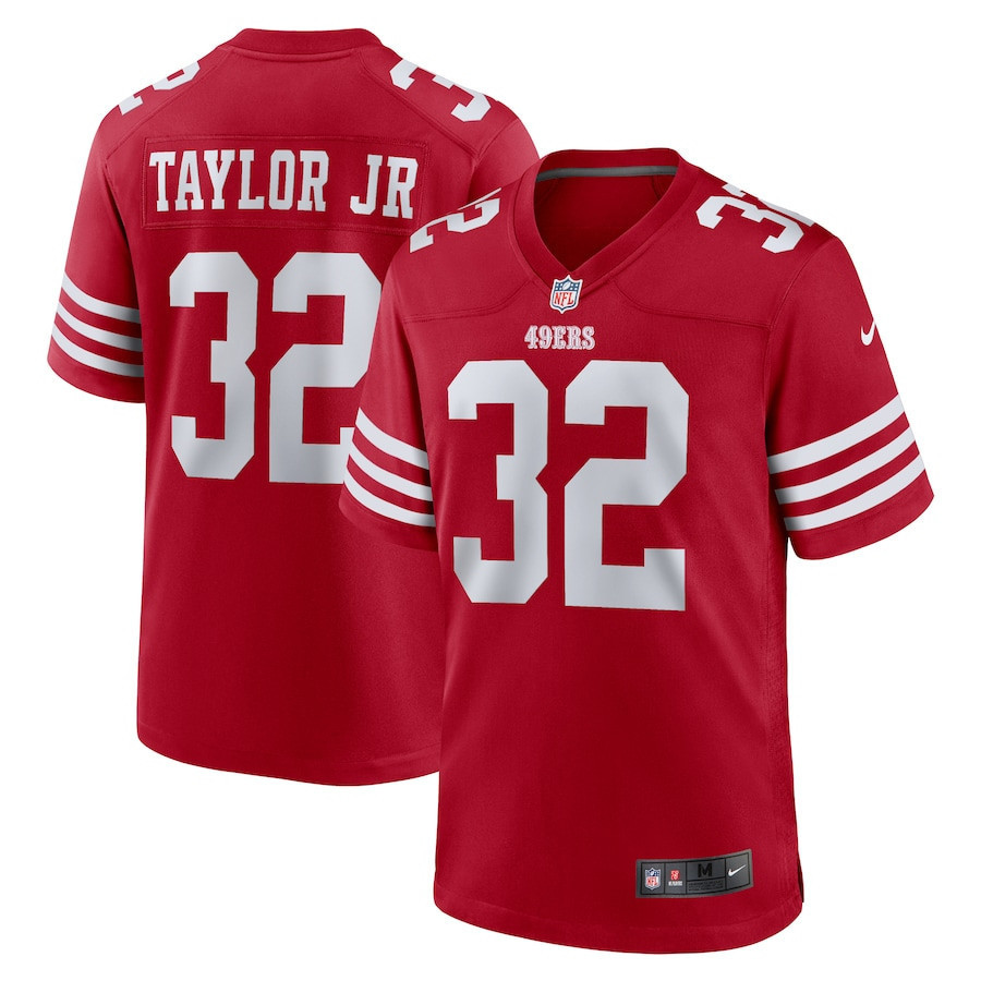 Patrick Taylor Jr. 32 San Francisco 49ers Team Game Men Jersey - Scarlet