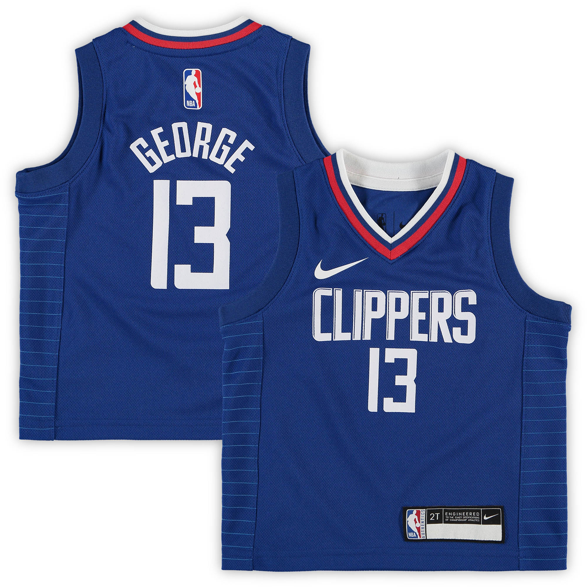 Paul George LA Clippers Toddler 2020\/21 Replica Jersey - Icon Edition - Royal