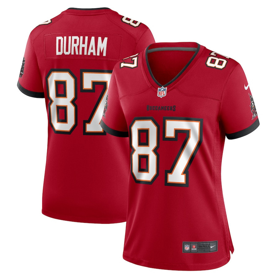 Payne Durham 87 Tampa Bay Buccaneers Women Game Jersey - Red
