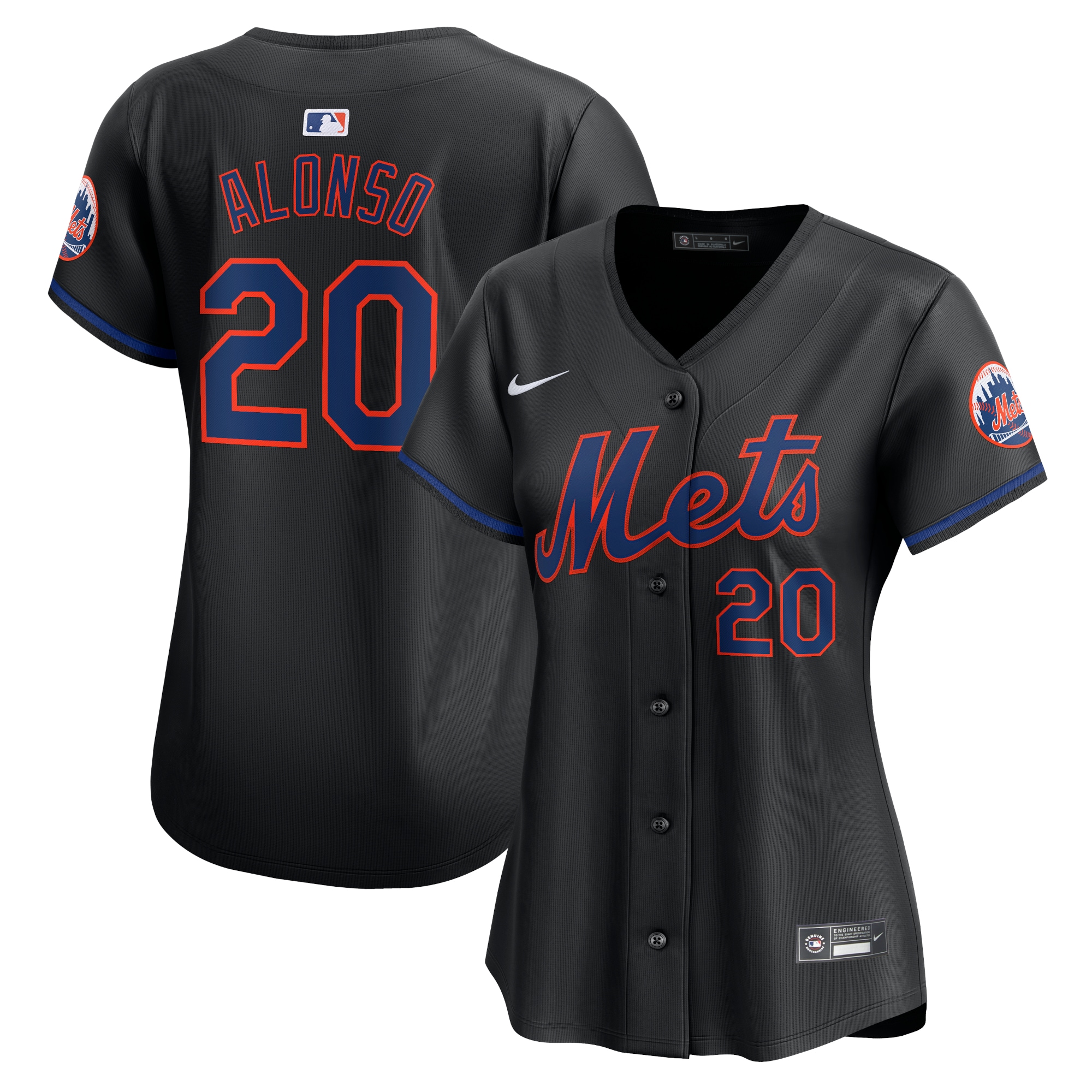 Pete Alonso New York Mets Women's Alternate Limited Player Jersey\u00c2\u00a0\u00e2\u20ac\u201c Black