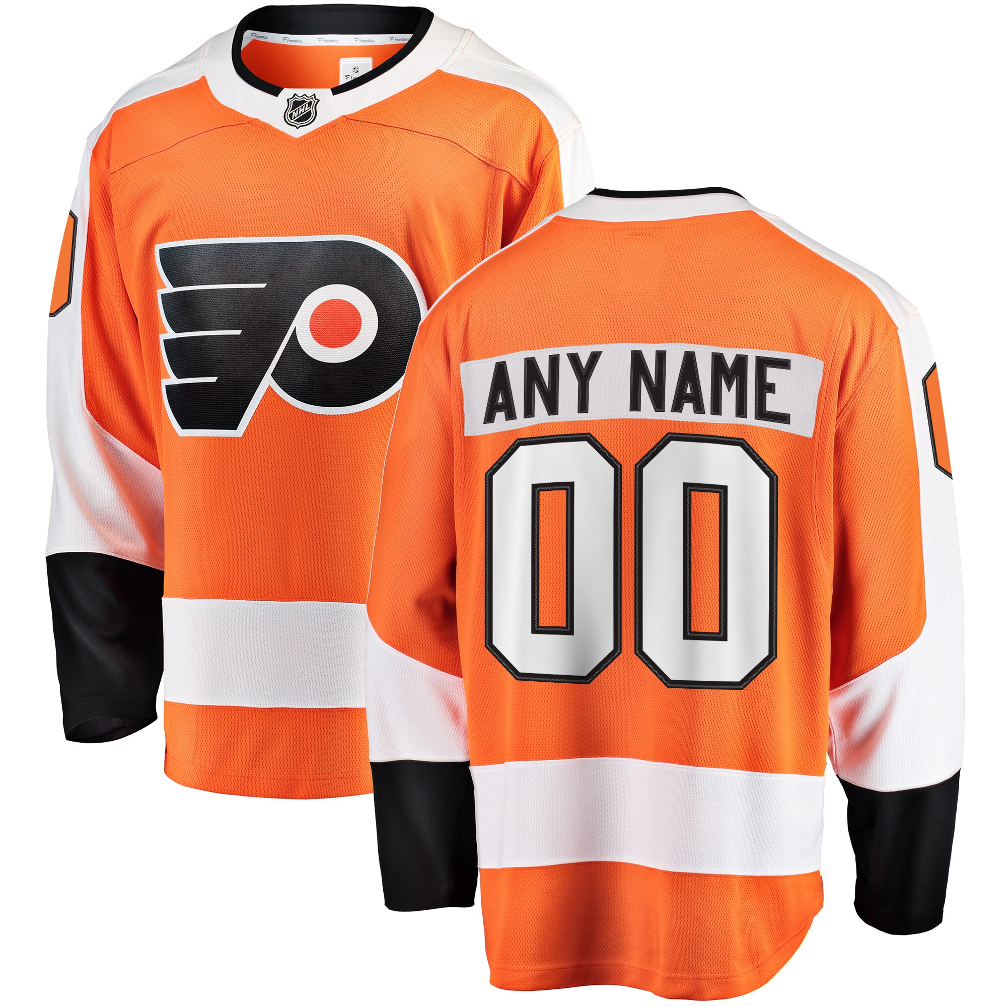 Philadelphia Flyers Fanatics Home Breakaway Custom Jersey - Orange
