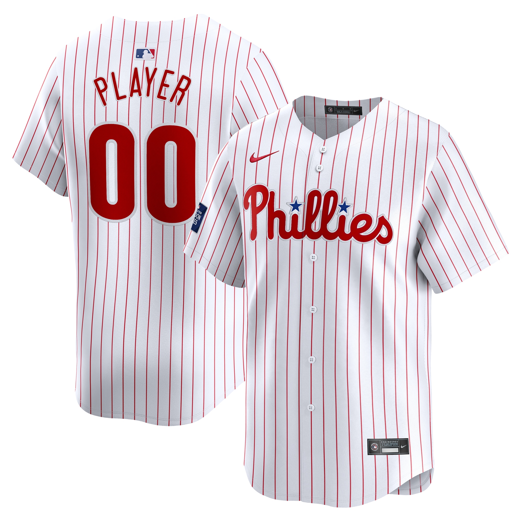 Philadelphia Phillies 2024 MLB World Tour London Series Home Pick-A-Player Limited Jersey\u00c2\u00a0\u00e2\u20ac\u201c White
