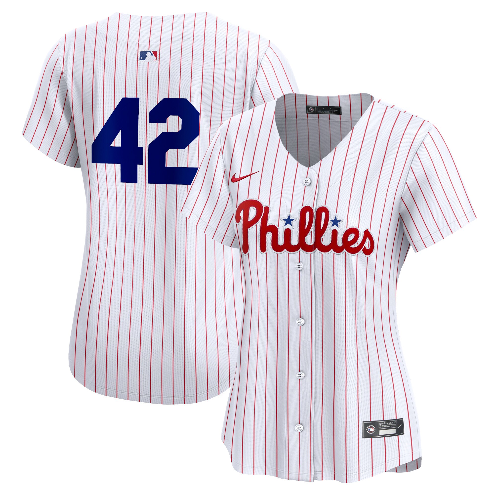 Philadelphia Phillies Women's 2024 Jackie Robinson Day Home Limited Jersey\u00c2\u00a0\u00e2\u20ac\u201c White