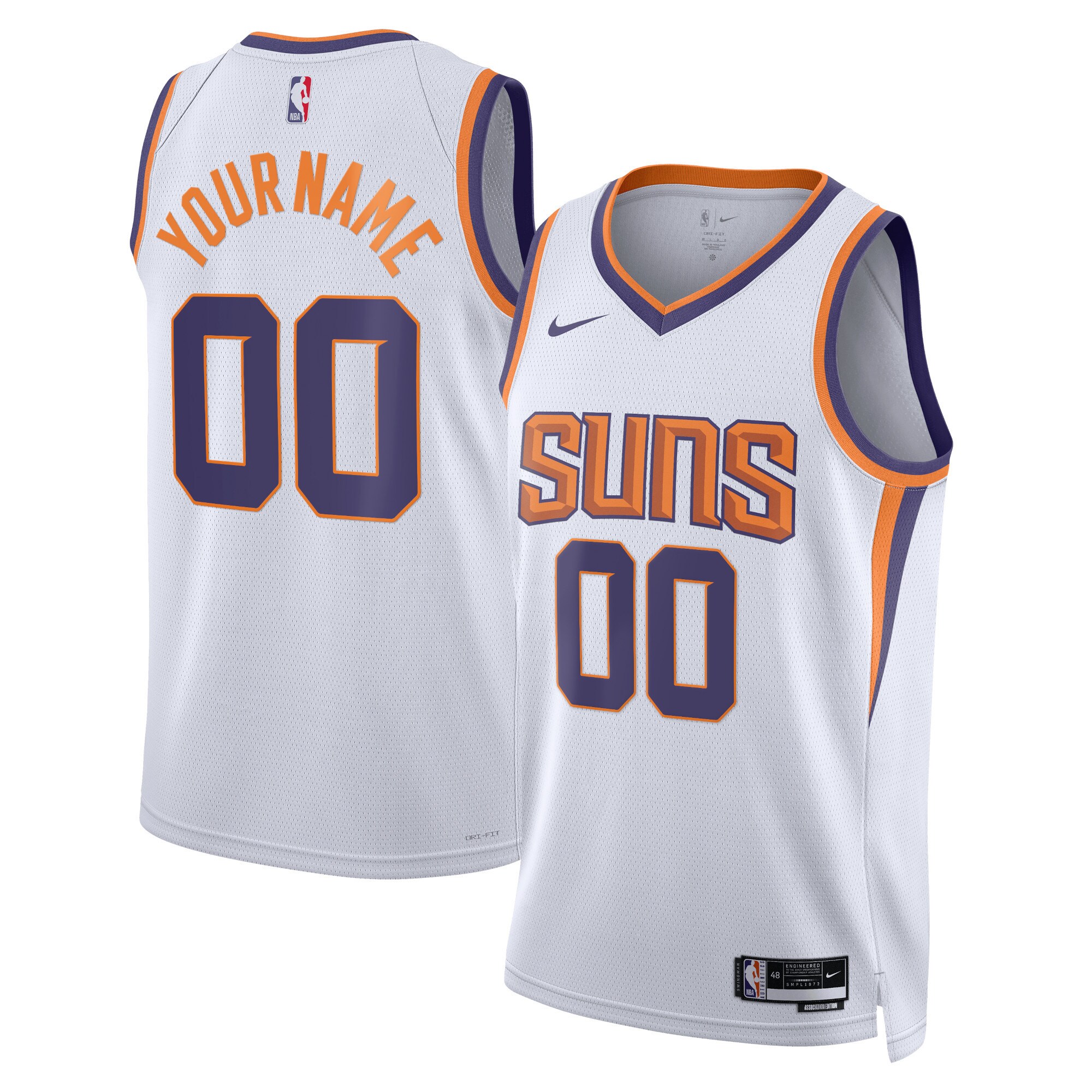 Phoenix Suns Unisex 2022\/23 Swingman Custom Jersey White - Association Edition
