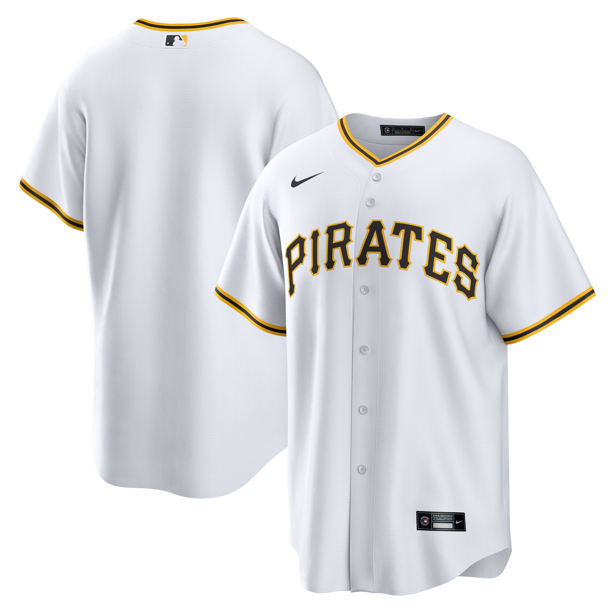 Pittsburgh Pirates Home Blank Replica Jersey - White