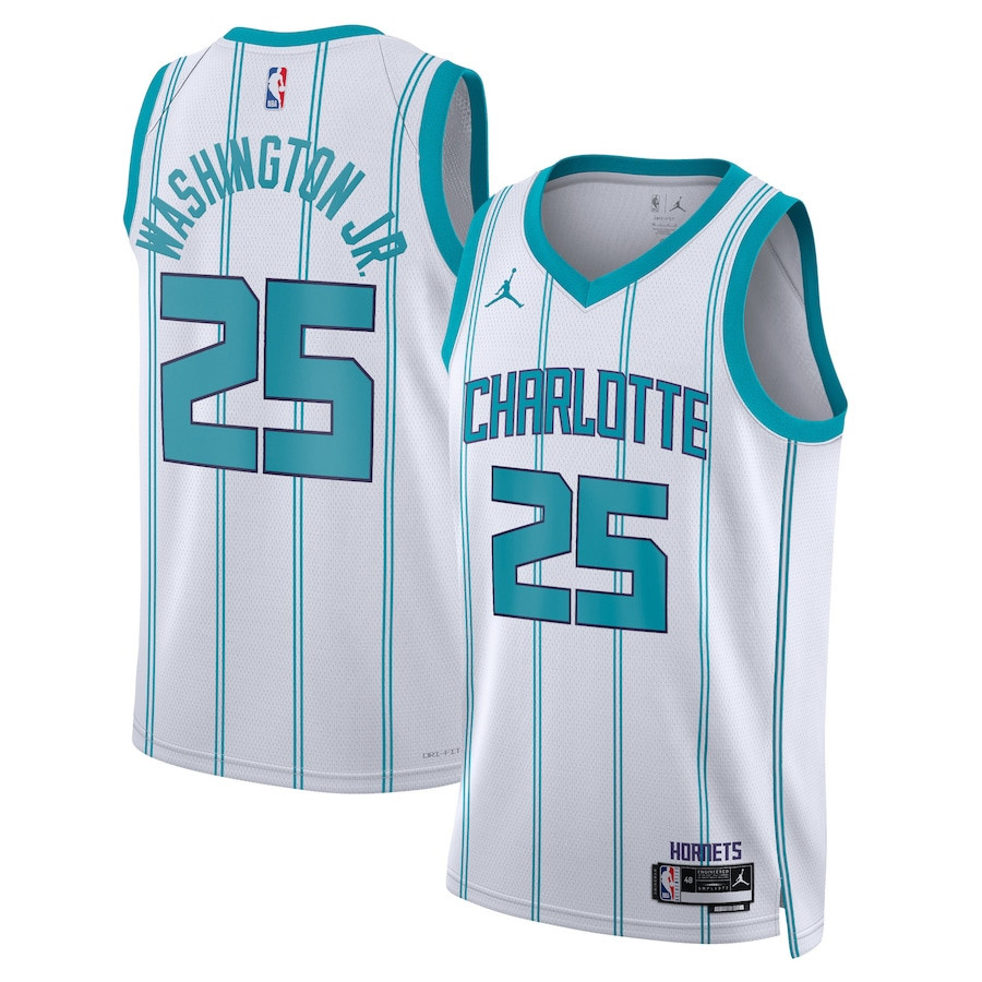 P.J. Washington Jr. 25 Charlotte Hornets Unisex Swingman Jersey - Association Edition - White