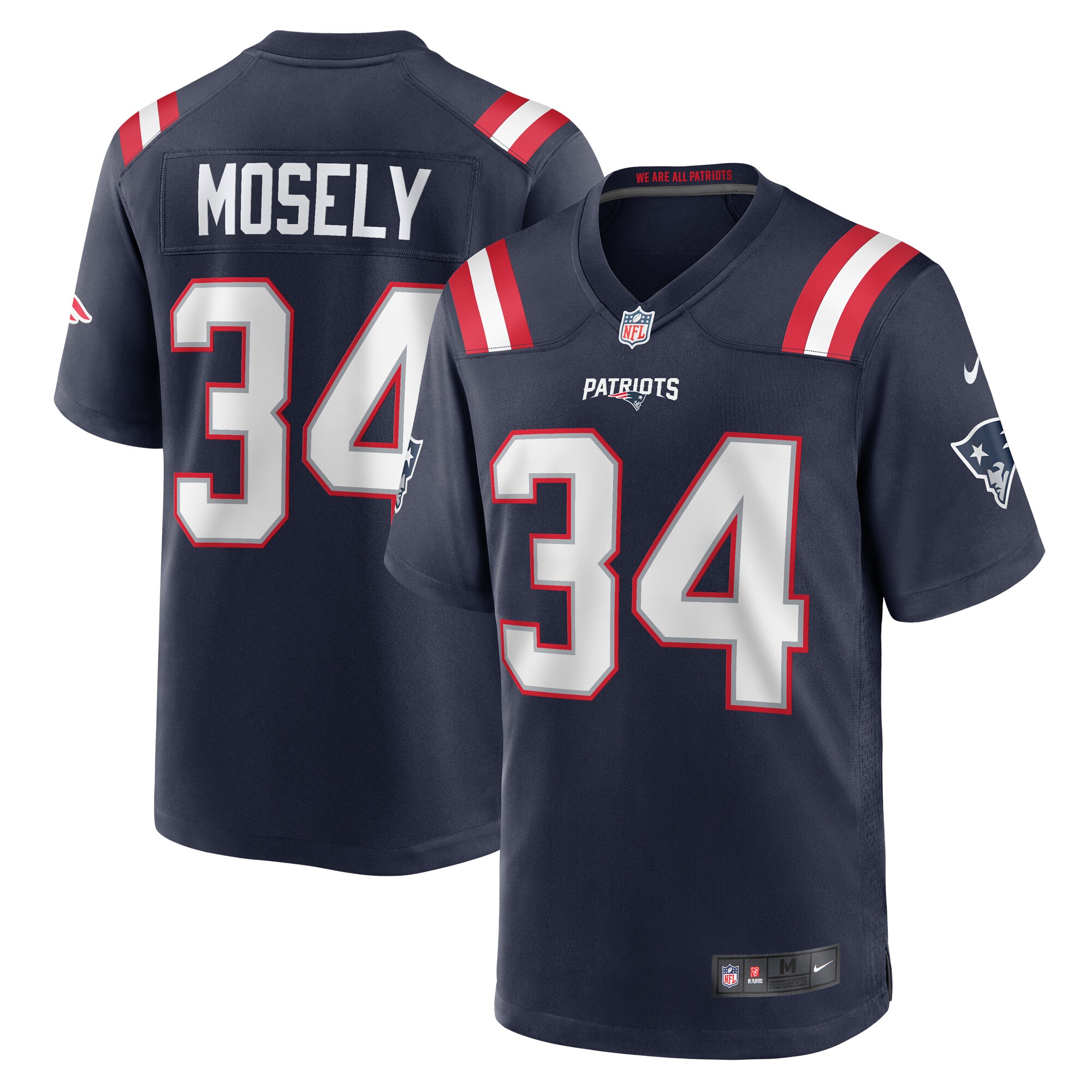 Quandre Mosely New England Patriots Home Game Player Jersey - Navy