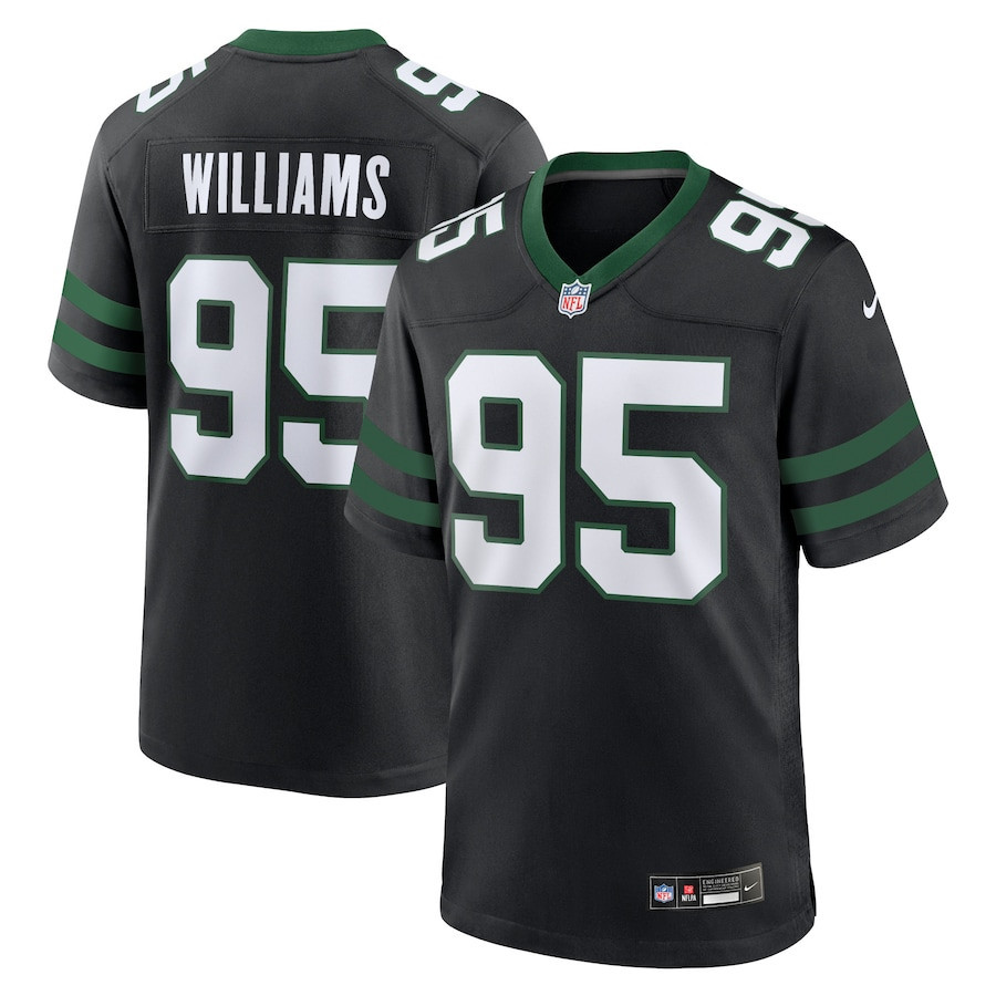 Quinnen Williams 95 New York Jets Alternate Game Men Jersey - Legacy Black