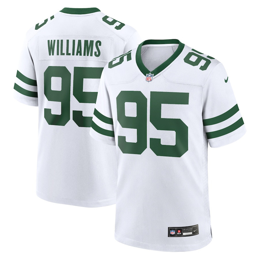 Quinnen Williams 95 New York Jets Men Legacy Game Jersey - White