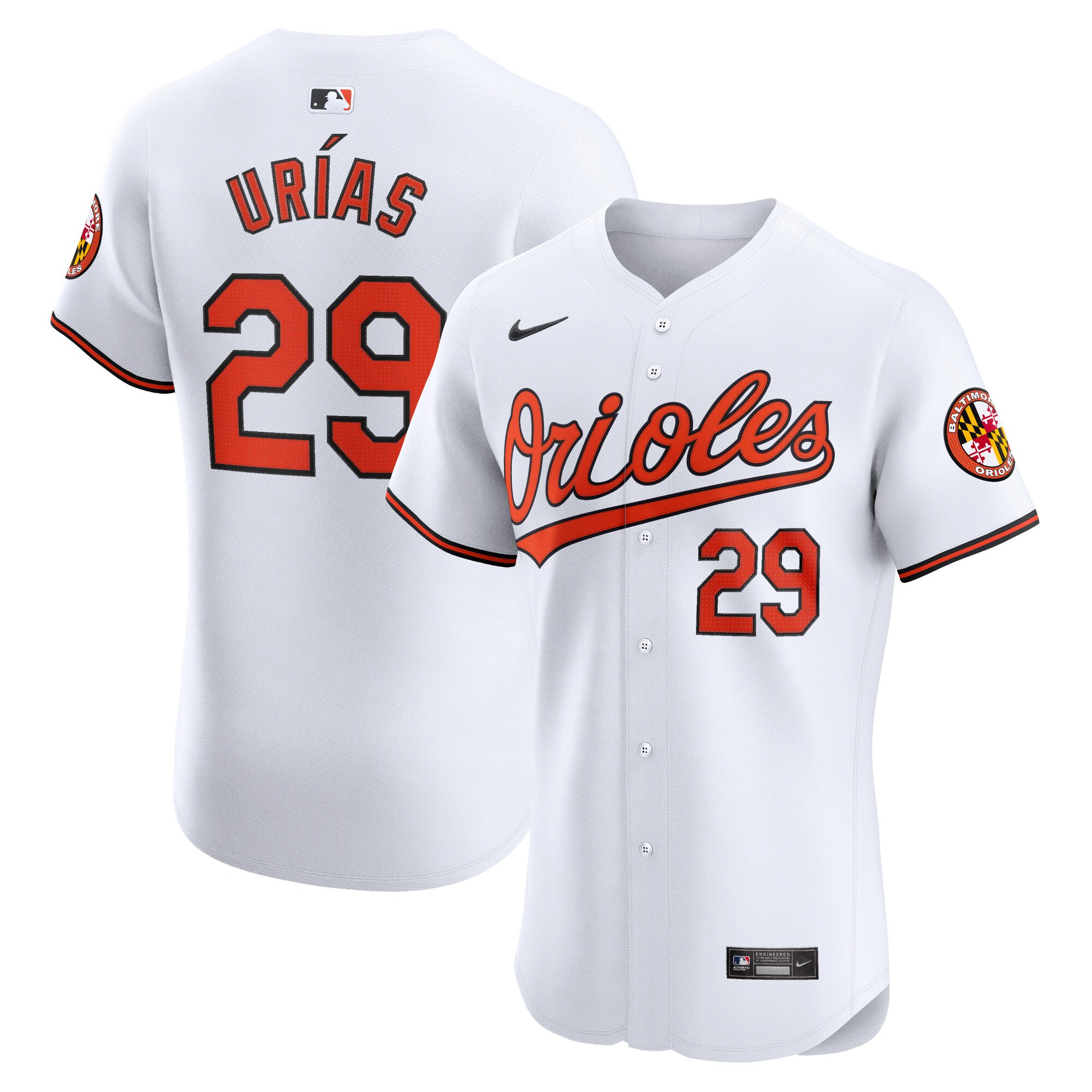 Ramon Urias Baltimore Orioles Home Elite Player Jersey - White