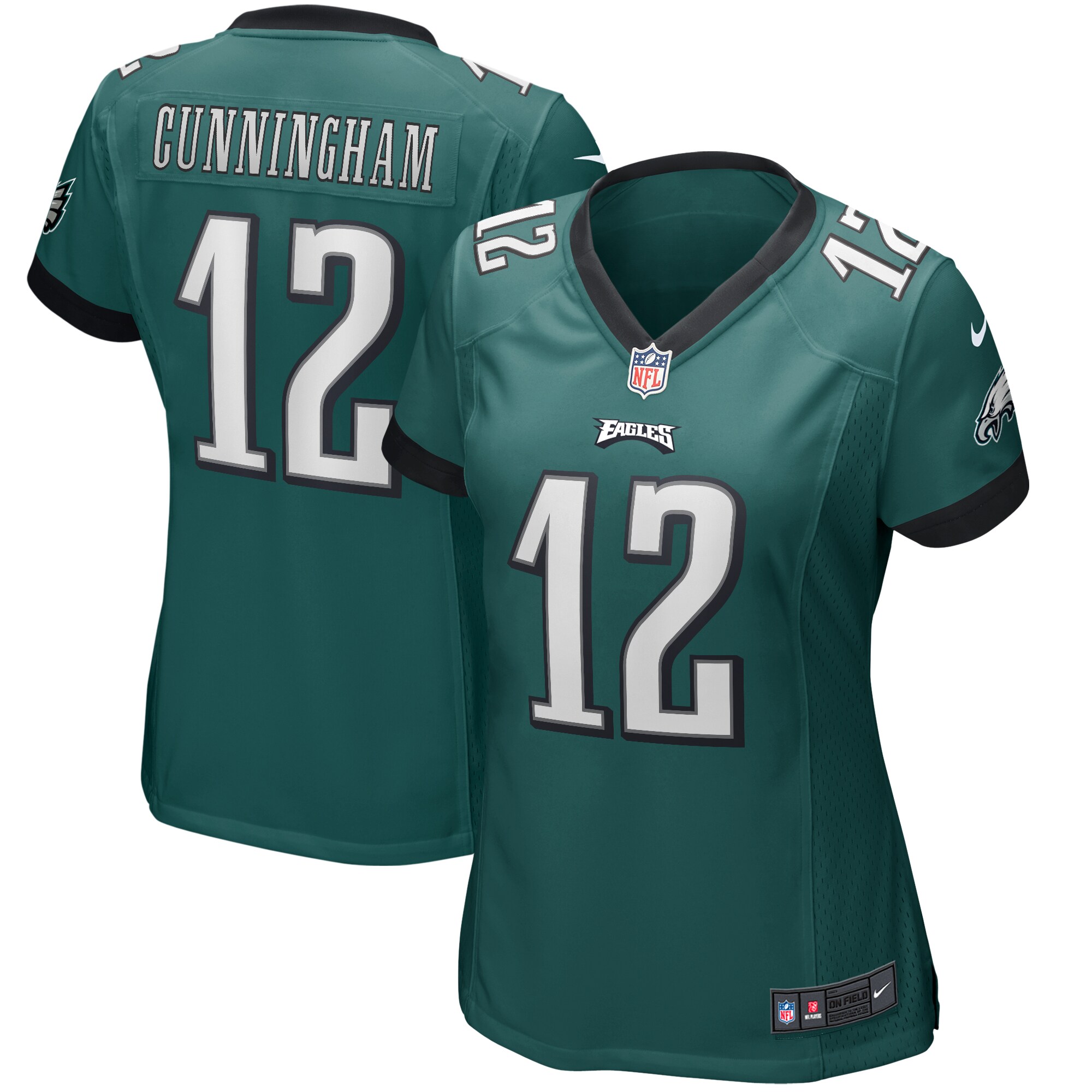Randall Cunningham Philadelphia Eagles Women's Game Retired Player Jersey - Midnight Green