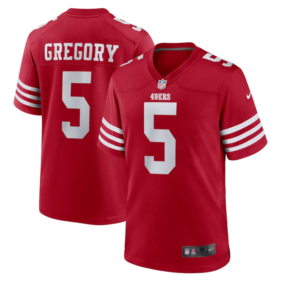 Randy Gregory 5 San Francisco 49ers Game Men Jersey - Scarlet