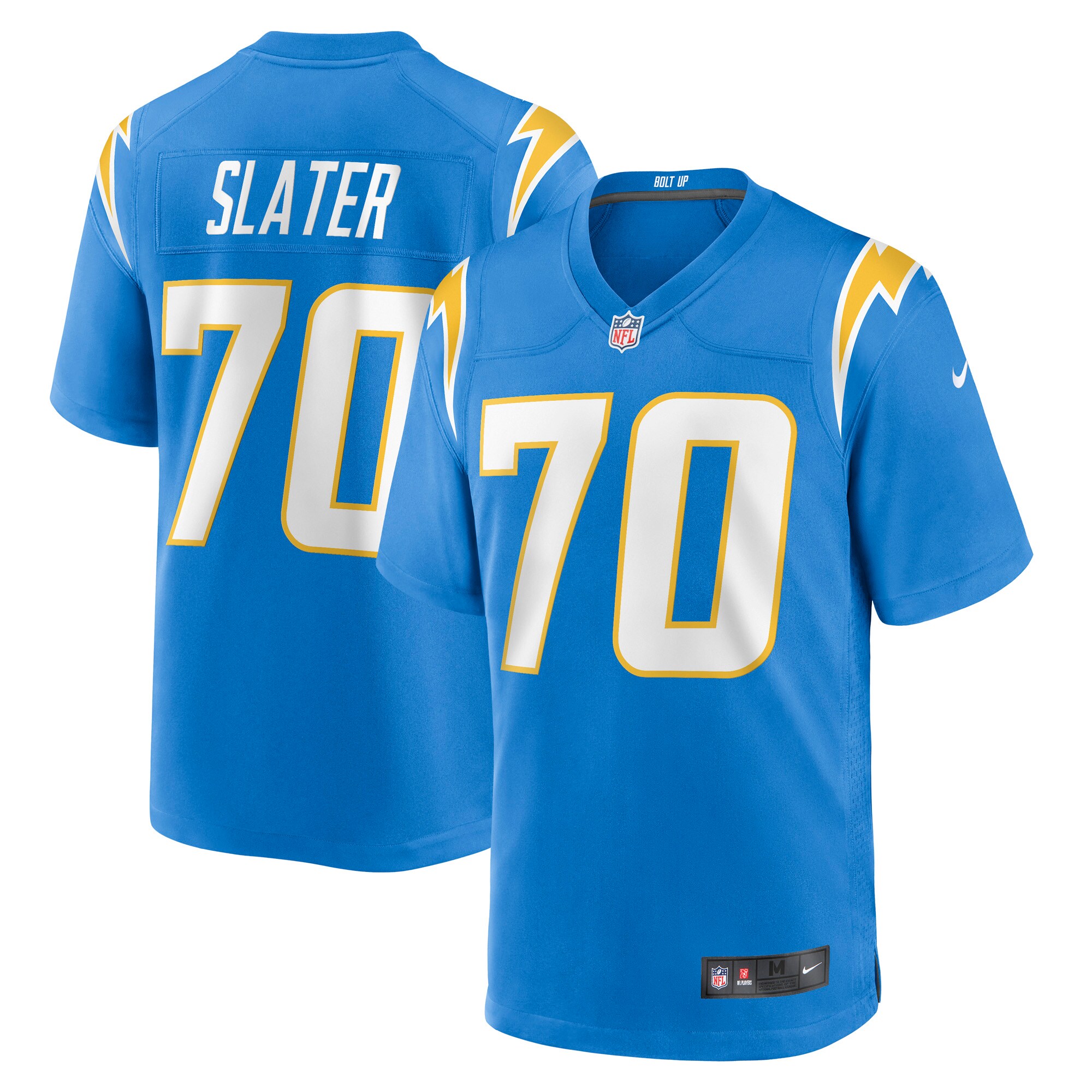 Rashawn Slater Los Angeles Chargers 2021 NFL Draft First Round Pick Game Jersey - Powder Blue